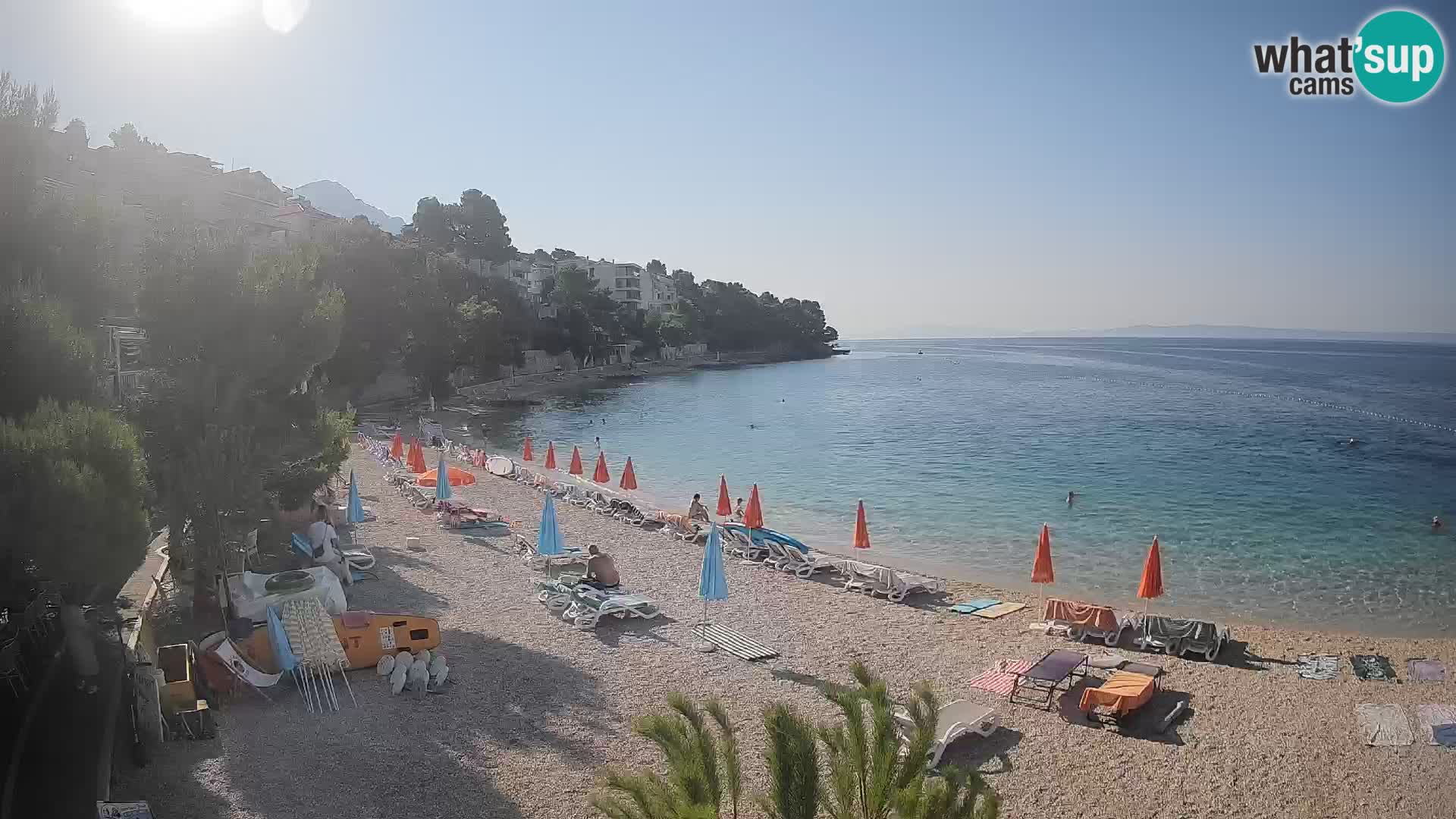 Webcam Lučica Beach Brela – Live View from the Adriatic Coast