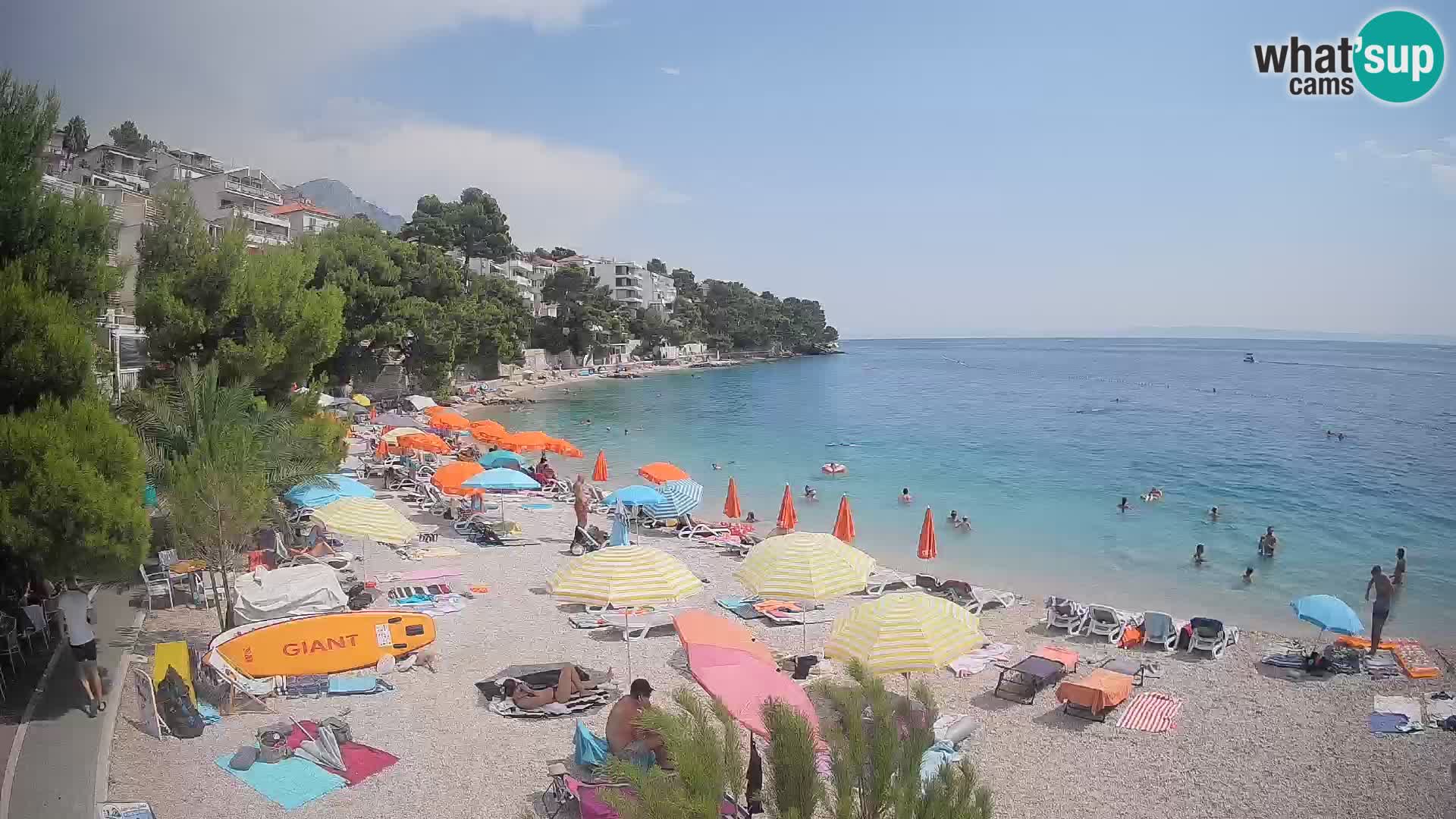 Webcam Lučica Beach Brela – Live View from the Adriatic Coast