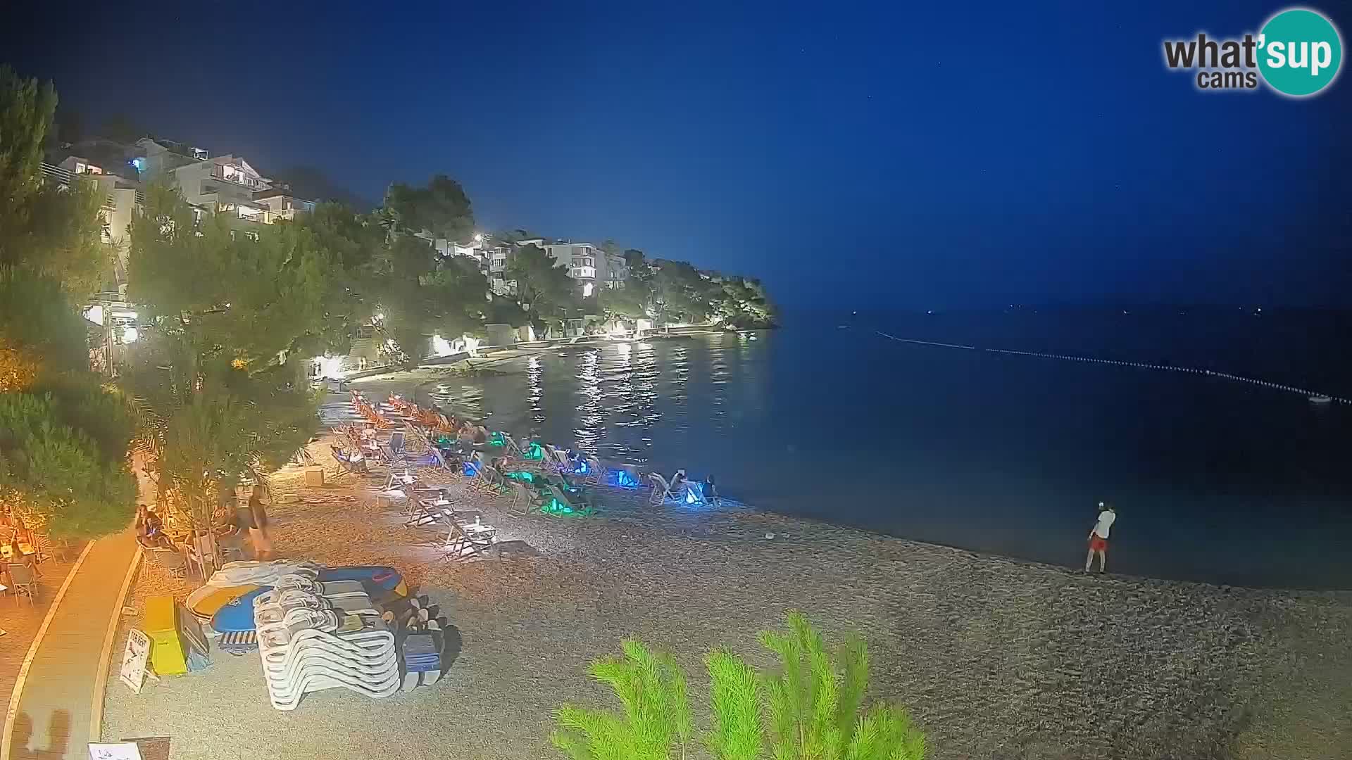 Webcam Lučica Beach Brela – Live View from the Adriatic Coast