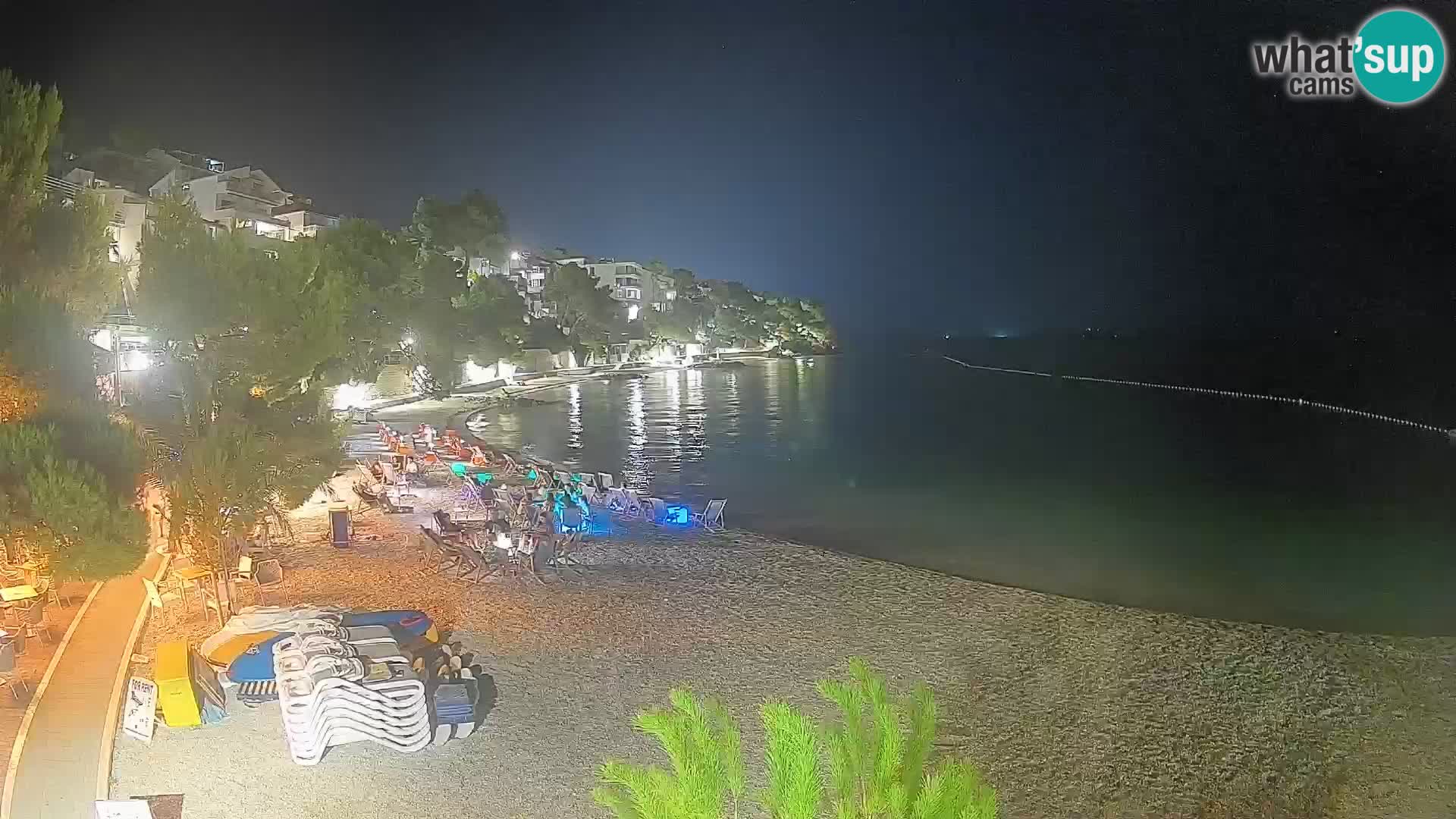 Webcam Lučica Beach Brela – Live View from the Adriatic Coast