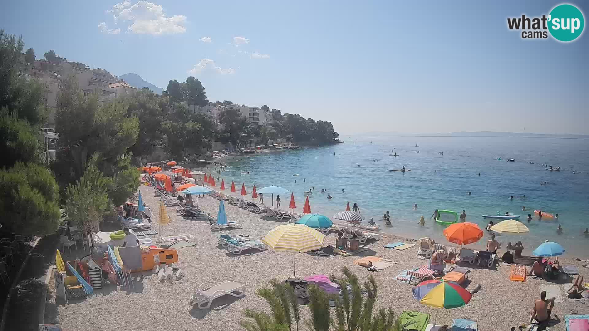 Webcam Lučica Beach Brela – Live View from the Adriatic Coast