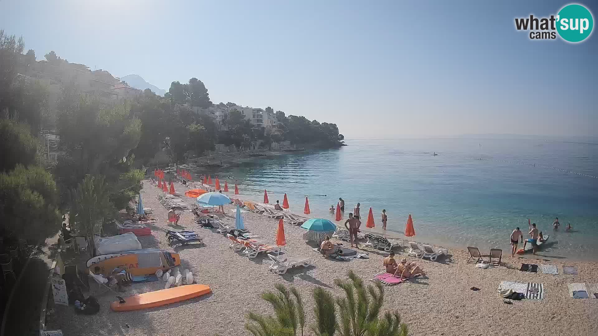 Webcam Lučica Beach Brela – Live View from the Adriatic Coast