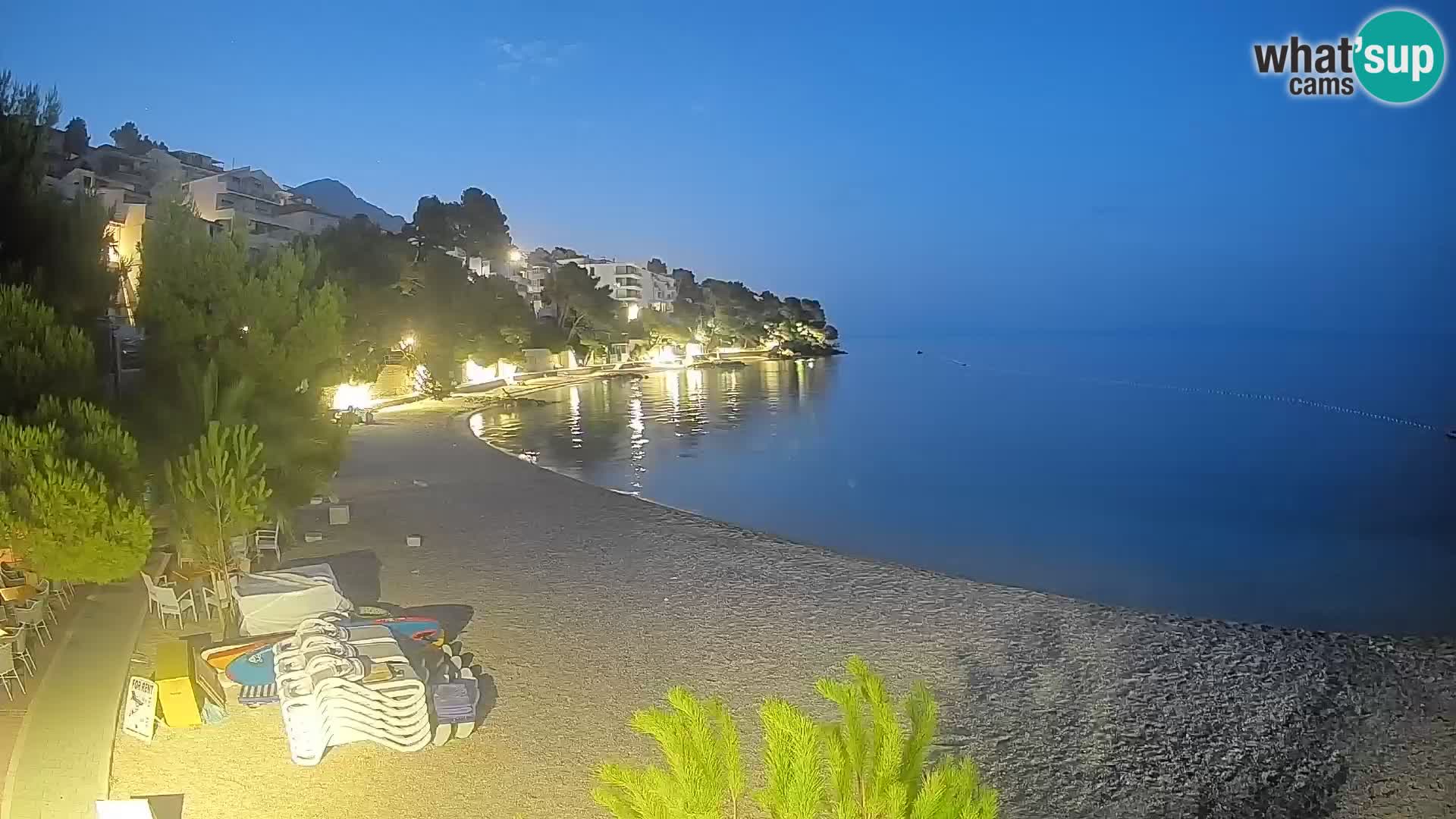 Webcam Lučica Beach Brela – Live View from the Adriatic Coast