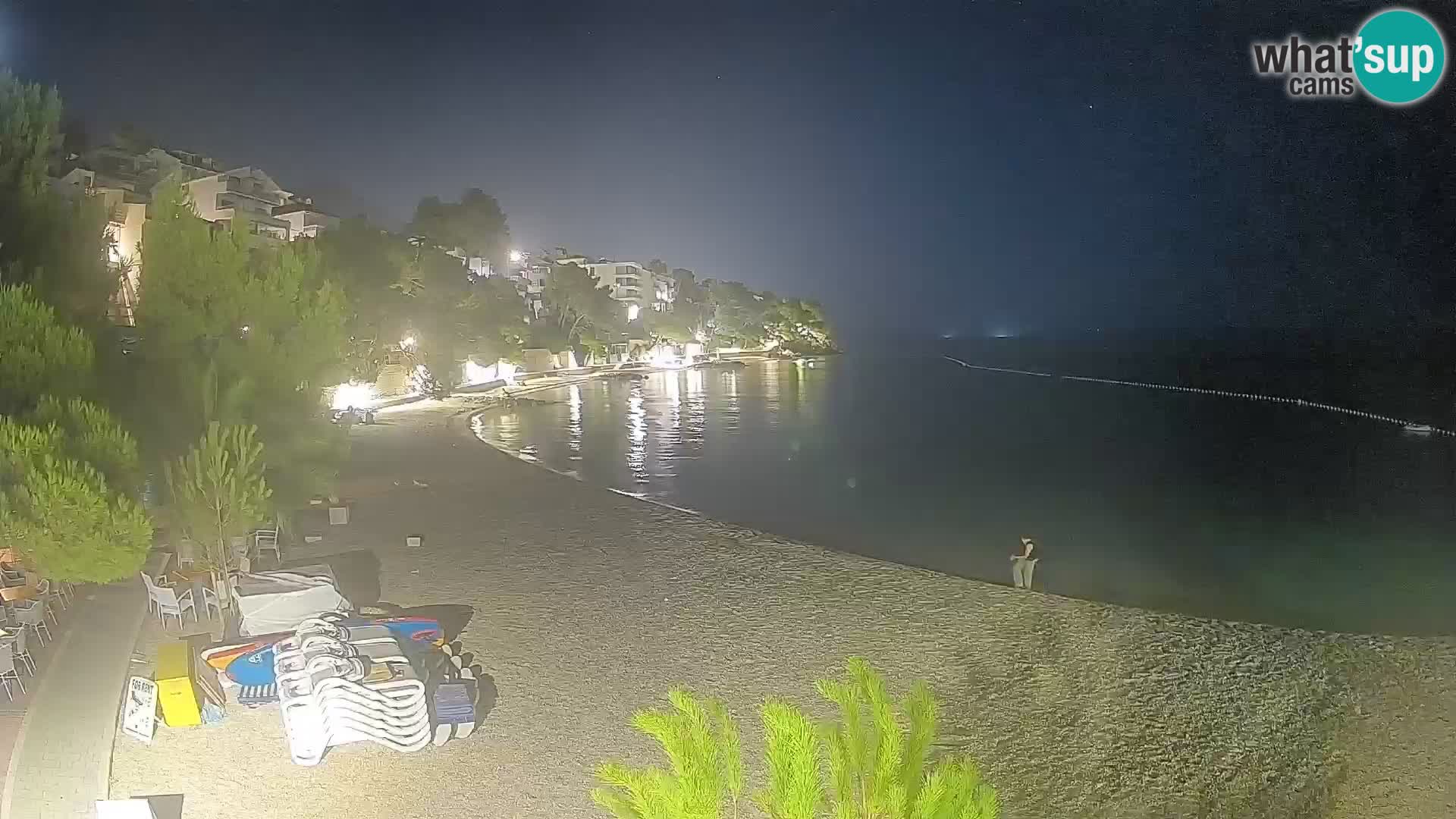 Webcam Lučica Beach Brela – Live View from the Adriatic Coast