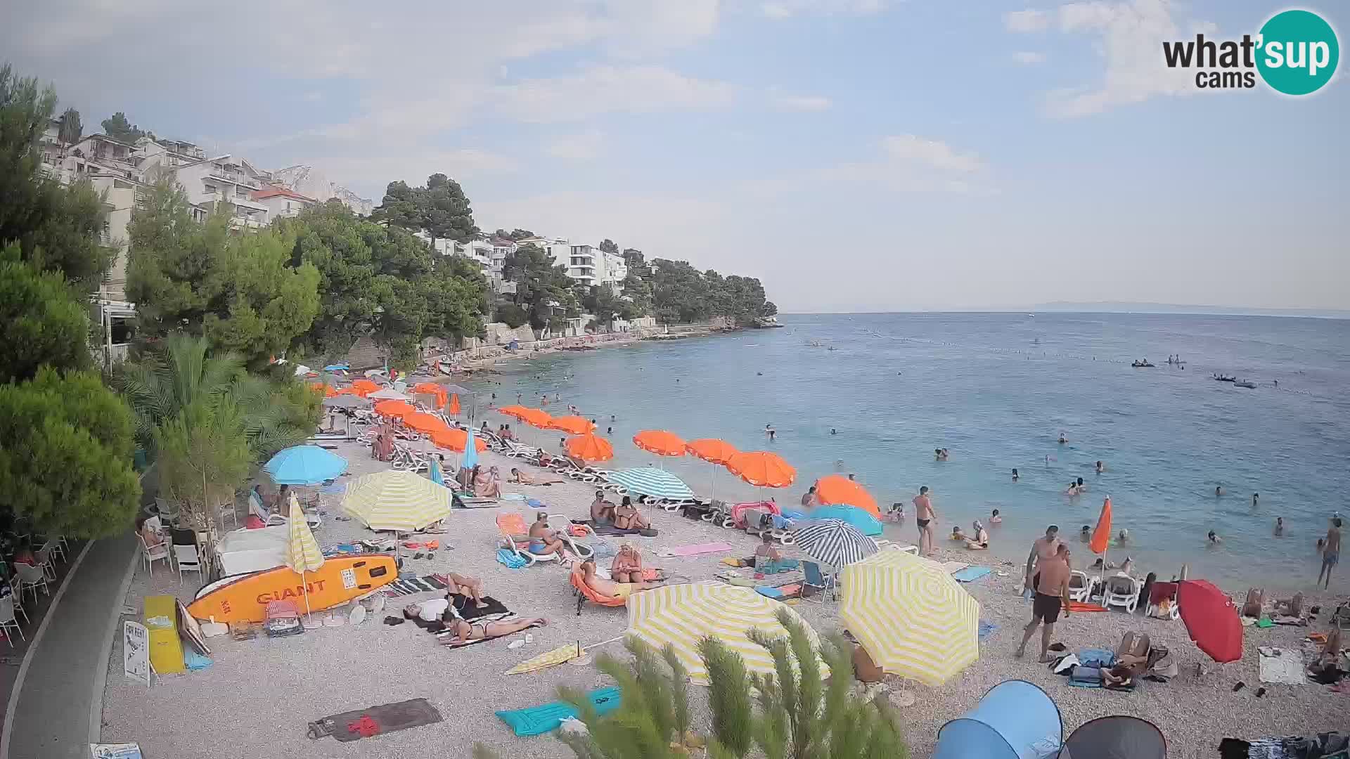 Webcam Lučica Beach Brela – Live View from the Adriatic Coast