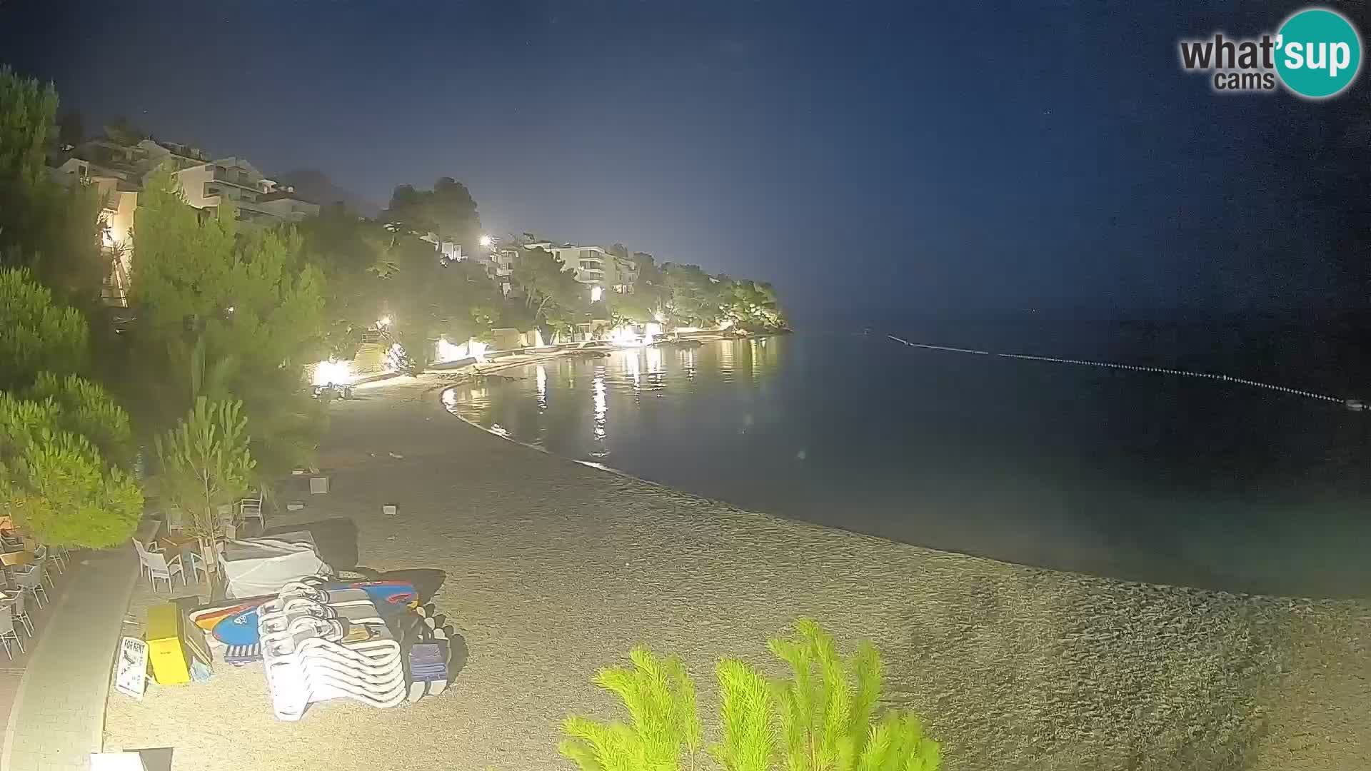 Webcam Lučica Beach Brela – Live View from the Adriatic Coast