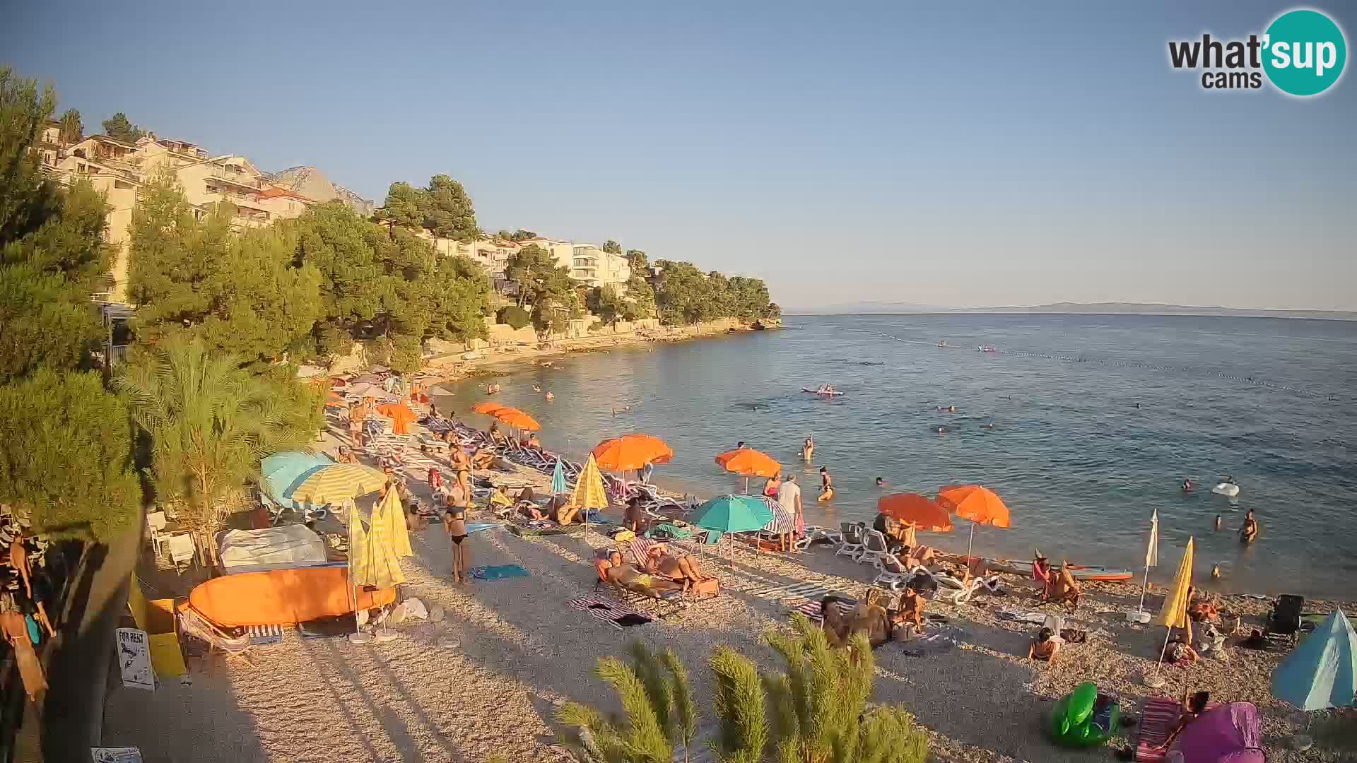Webcam Lučica Beach Brela – Live View from the Adriatic Coast