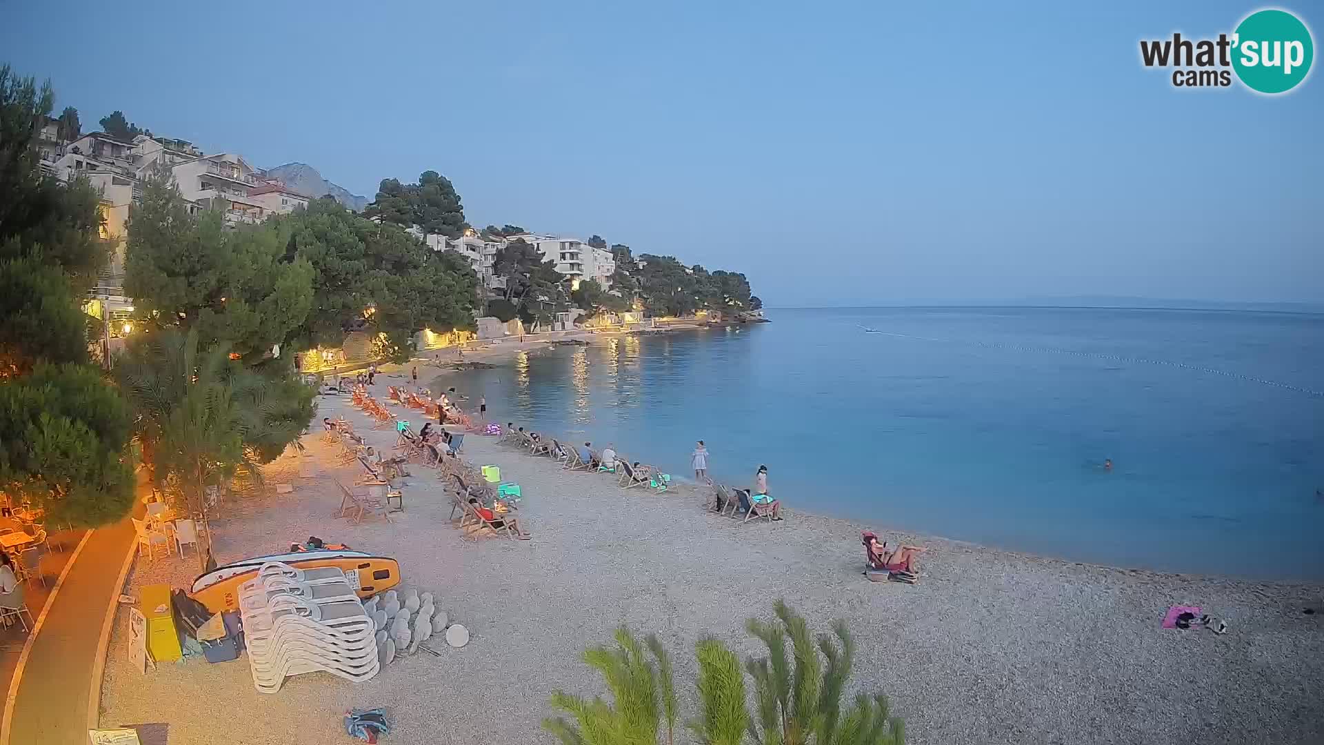 Webcam Lučica Beach Brela – Live View from the Adriatic Coast