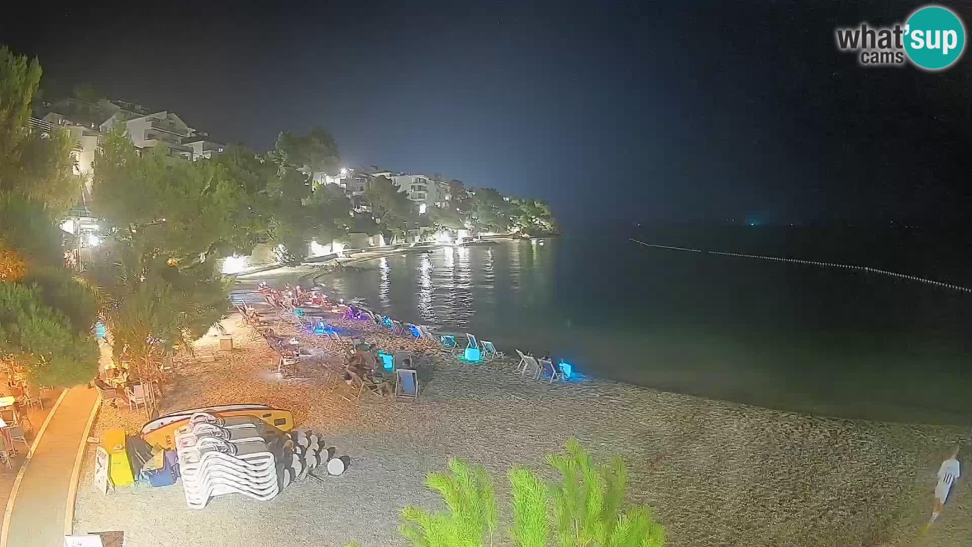 Webcam Playa Lučica Brela – Vista en directo de la costa adriática