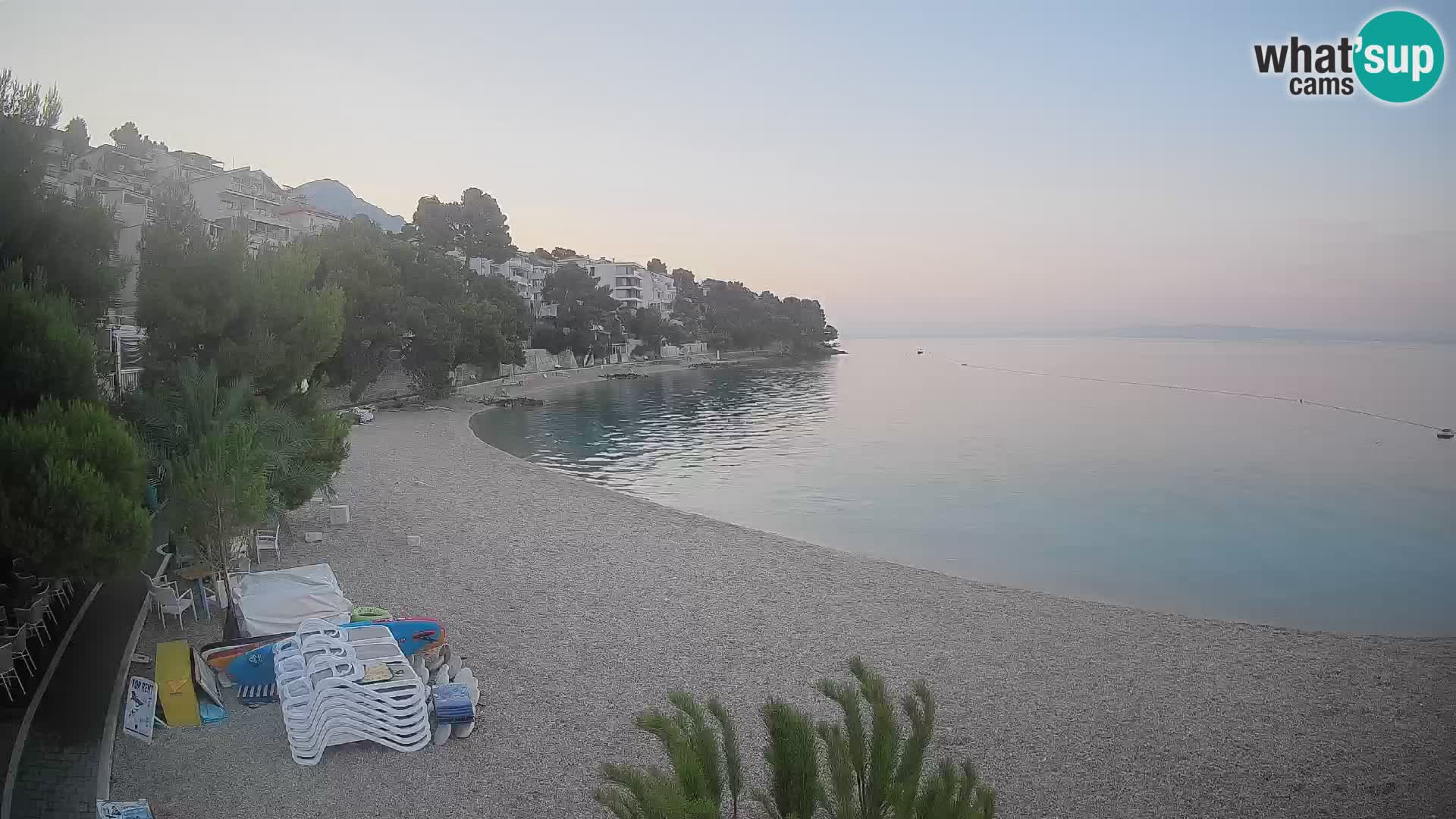 Webcam Lučica Beach Brela – Live View from the Adriatic Coast