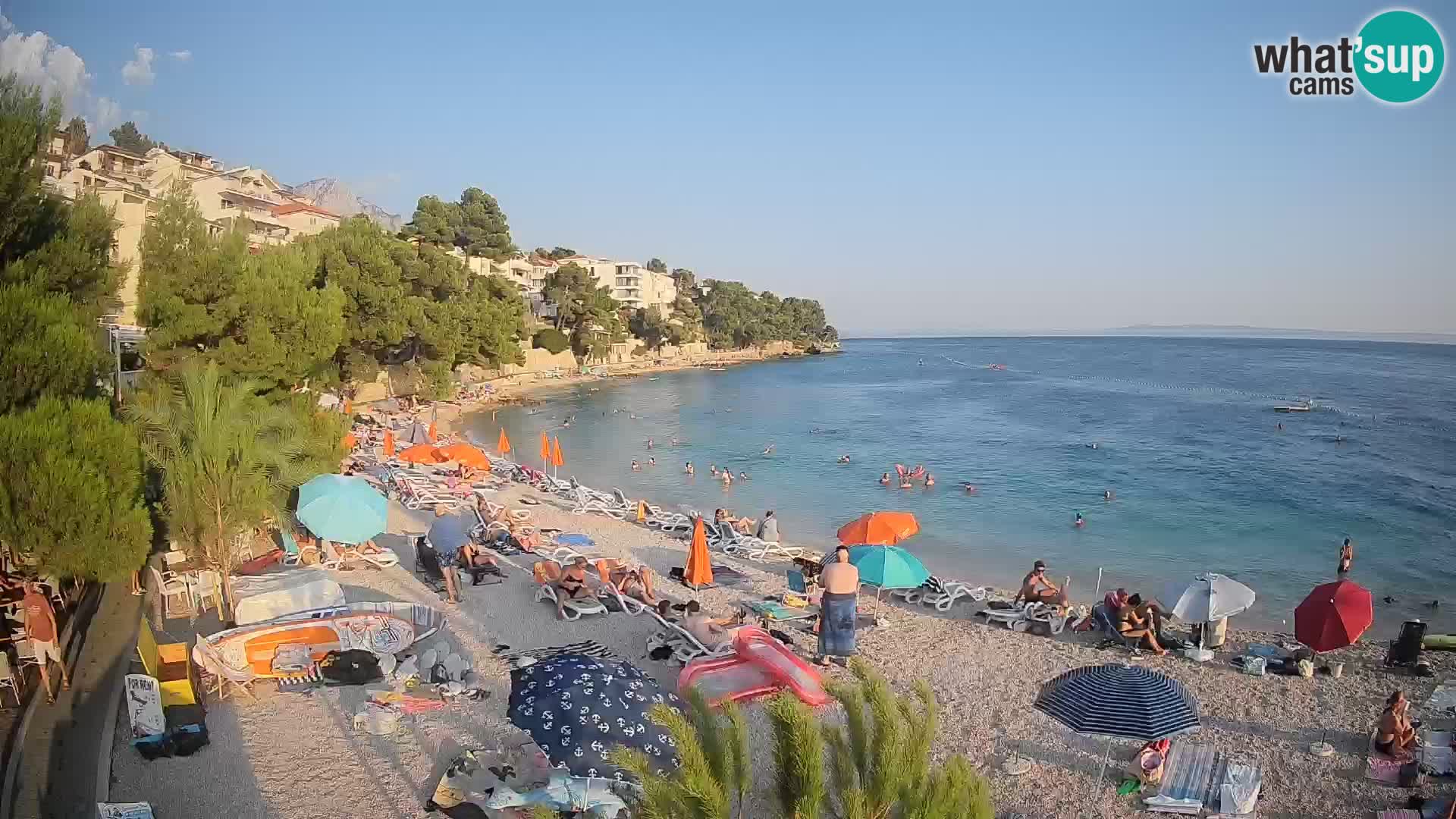 Webcam Lučica Beach Brela – Live View from the Adriatic Coast