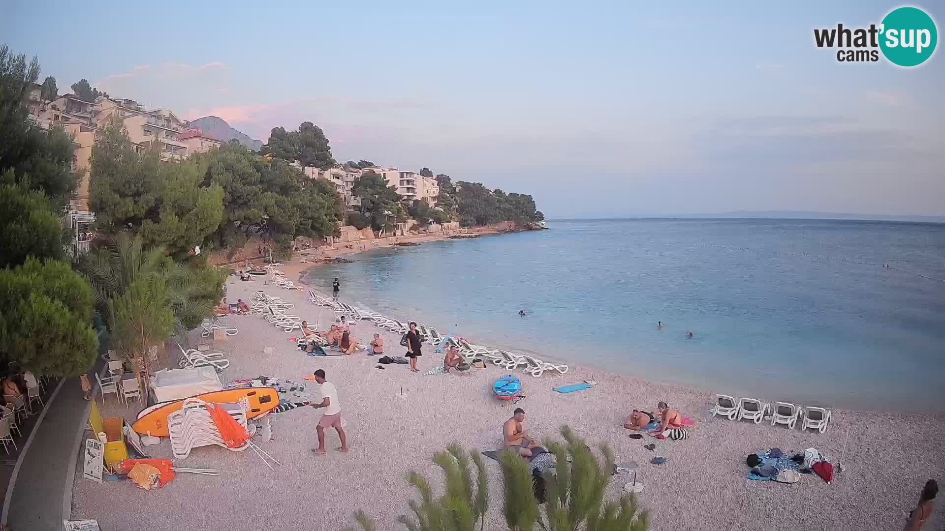 Webcam Lučica Beach Brela – Live View from the Adriatic Coast