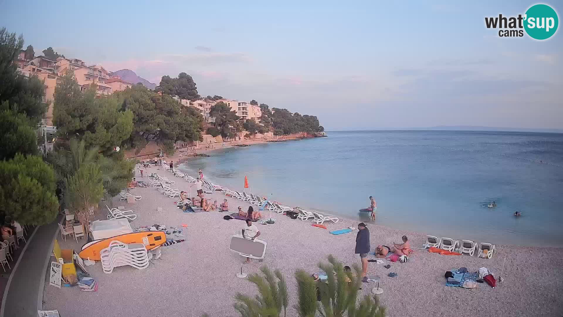 Webcam Lučica Beach Brela – Live View from the Adriatic Coast