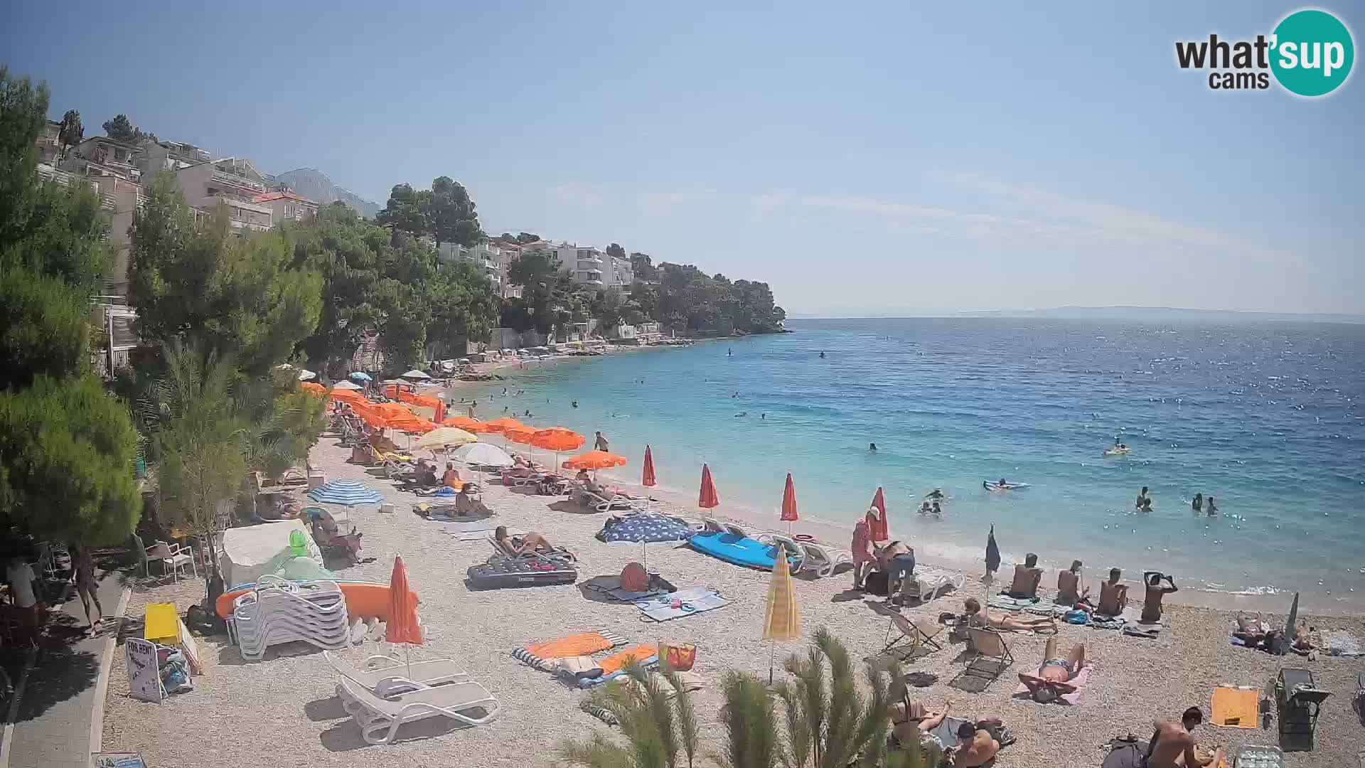 Webcam Lučica Beach Brela – Live View from the Adriatic Coast