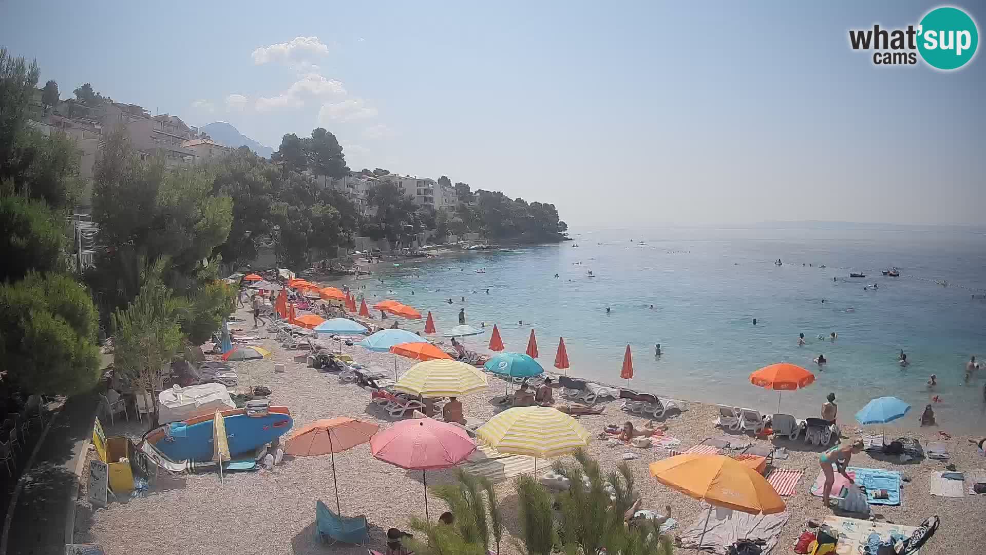 Webcam Lučica Beach Brela – Live View from the Adriatic Coast
