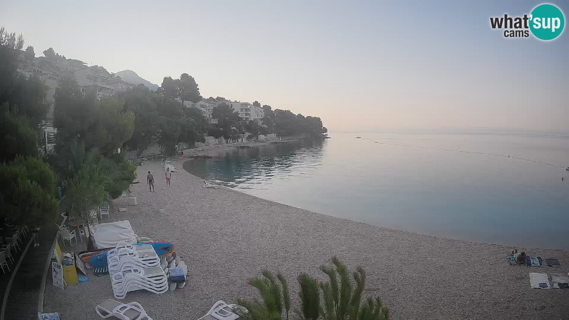 Webcam Lučica Beach Brela – Live View from the Adriatic Coast