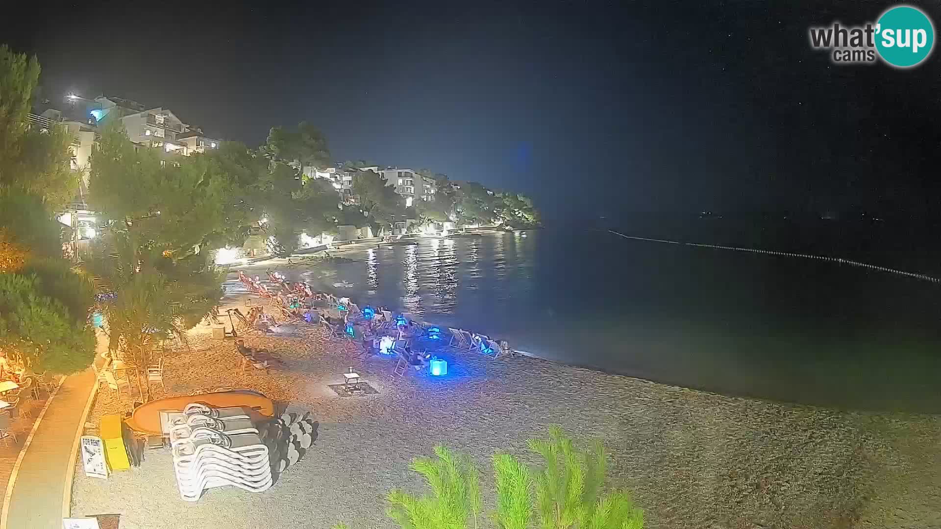 Webcam Lučica Beach Brela – Live View from the Adriatic Coast