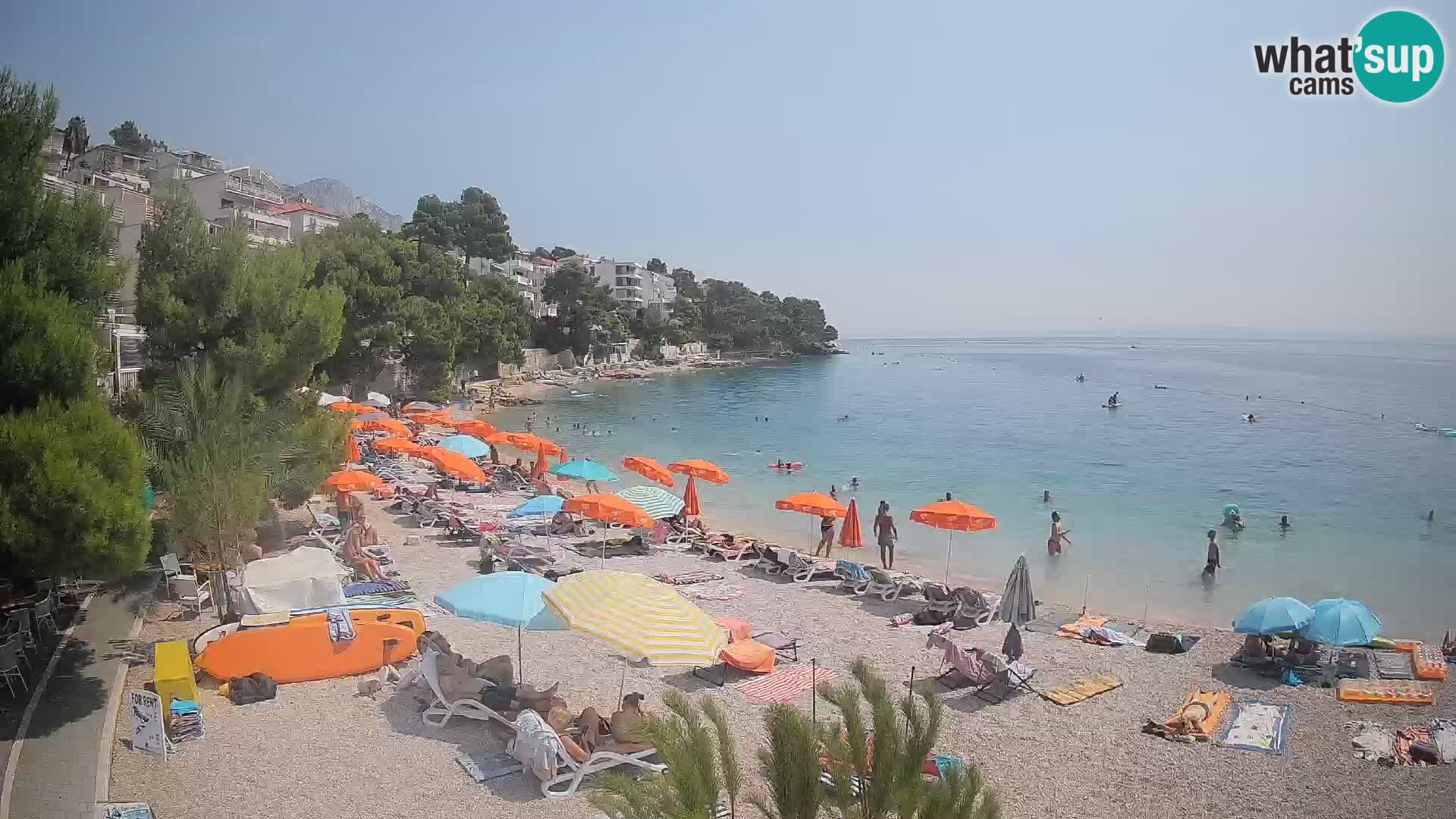 Webcam Lučica Beach Brela – Live View from the Adriatic Coast