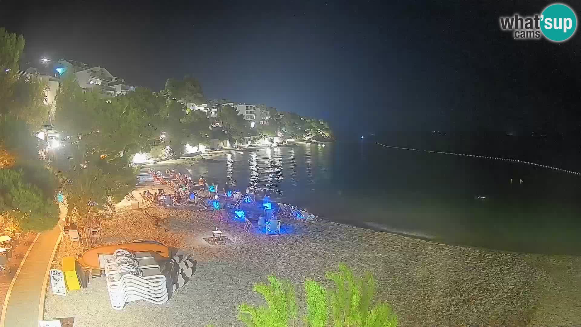 Webcam Lučica Beach Brela – Live View from the Adriatic Coast
