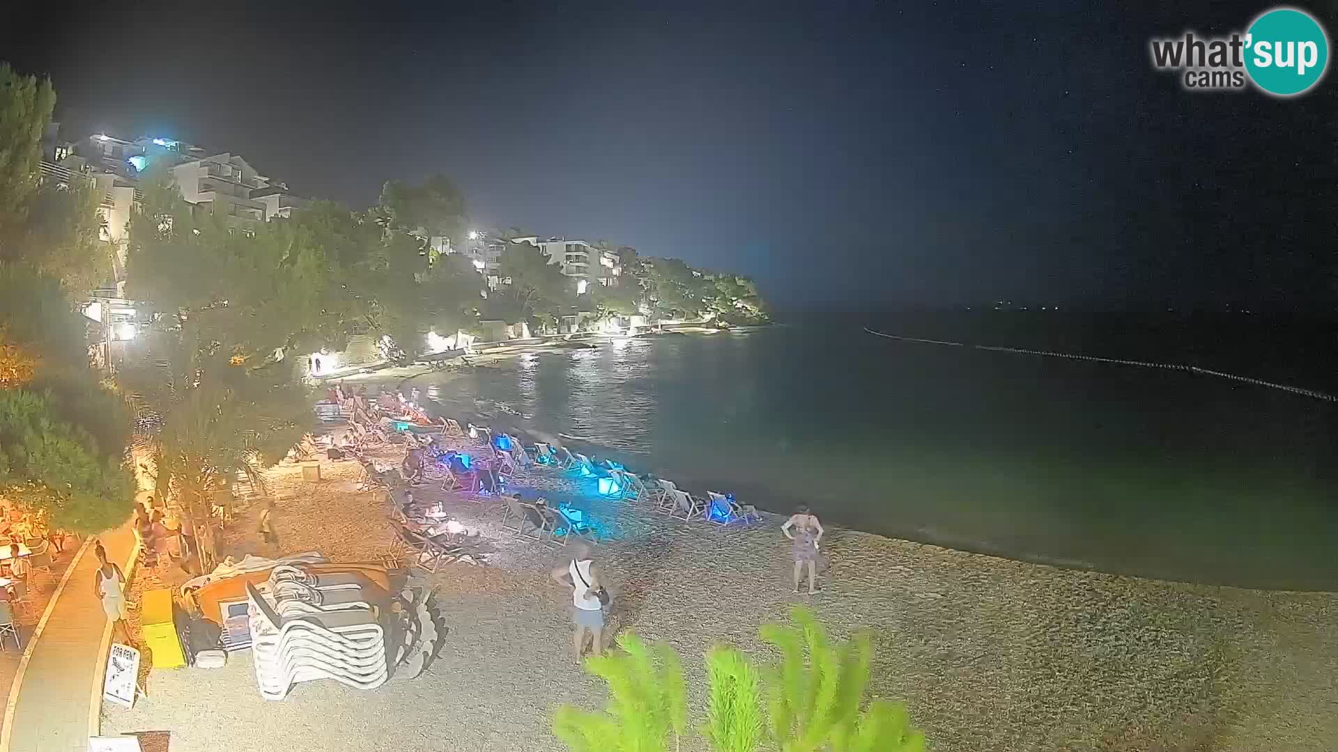 Webcam Lučica Beach Brela – Live View from the Adriatic Coast