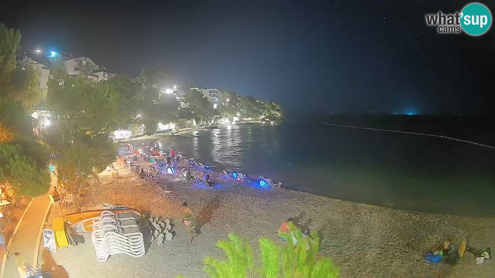 Webcam Playa Lučica Brela – Vista en directo de la costa adriática
