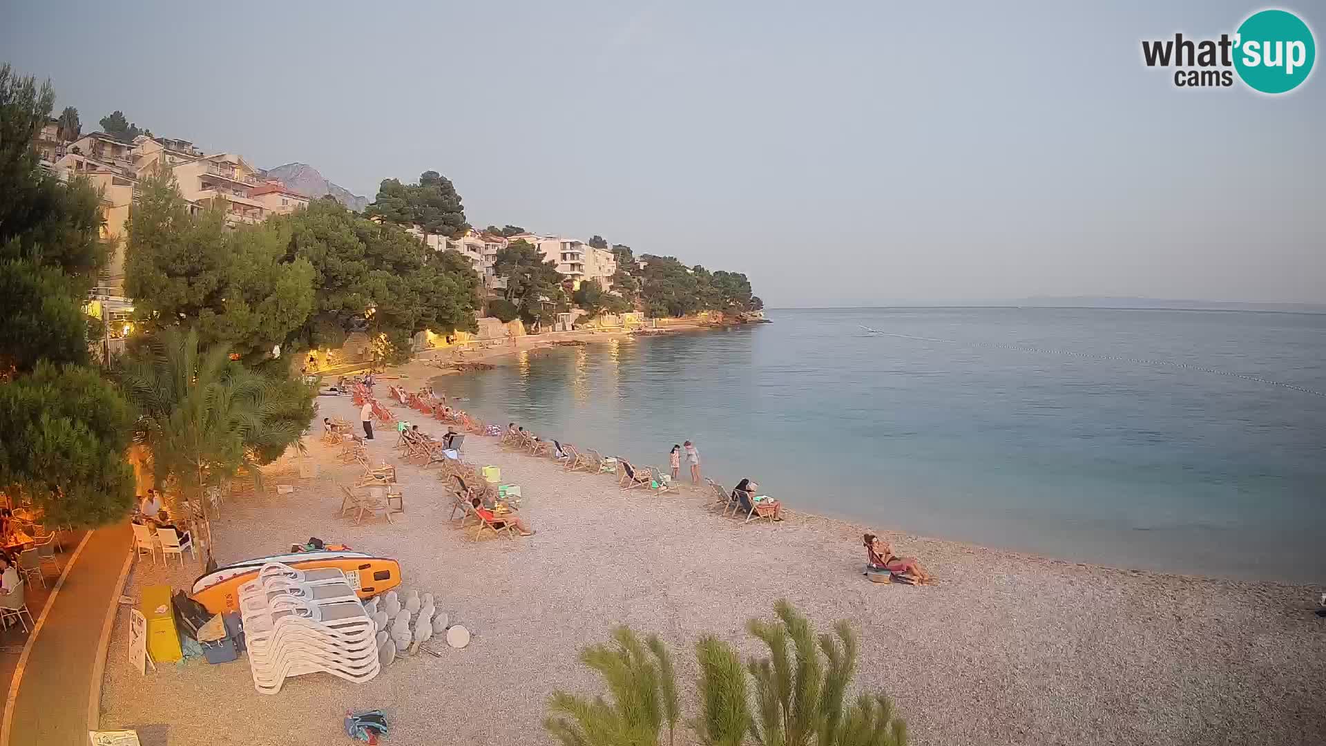 Webcam Playa Lučica Brela – Vista en directo de la costa adriática