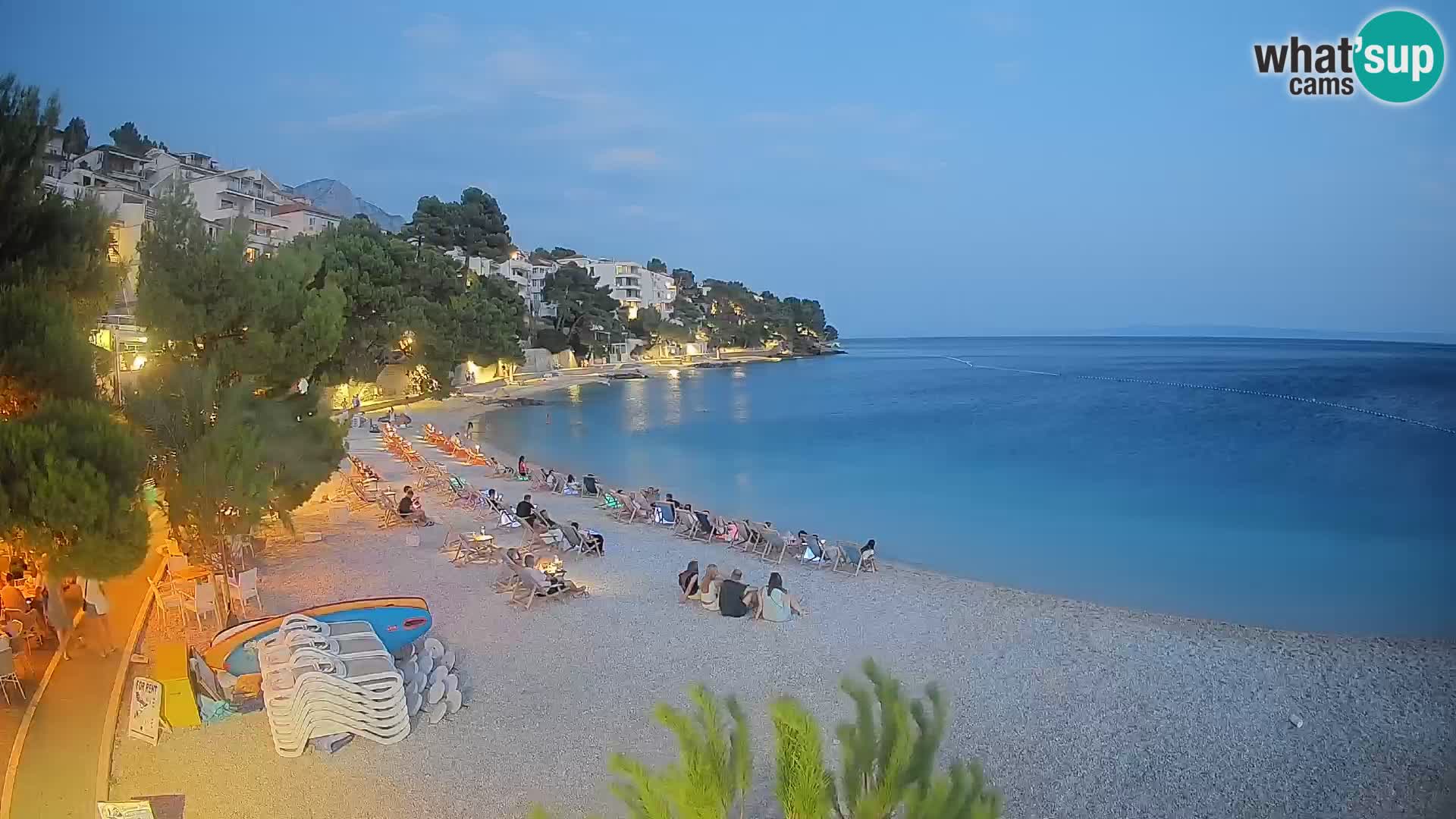 Webcam Lučica Beach Brela – Live View from the Adriatic Coast