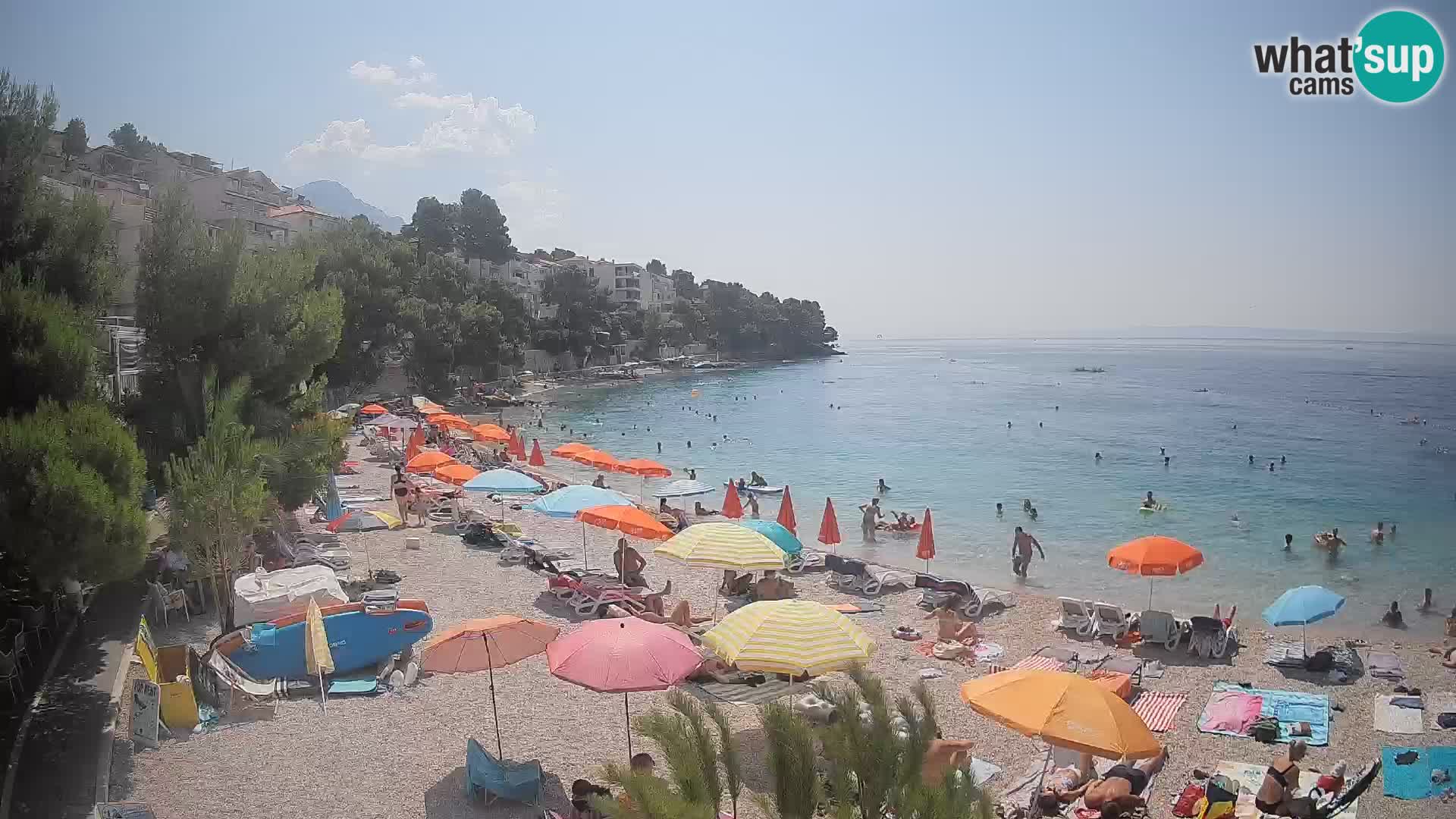 Webcam Lučica Beach Brela – Live View from the Adriatic Coast