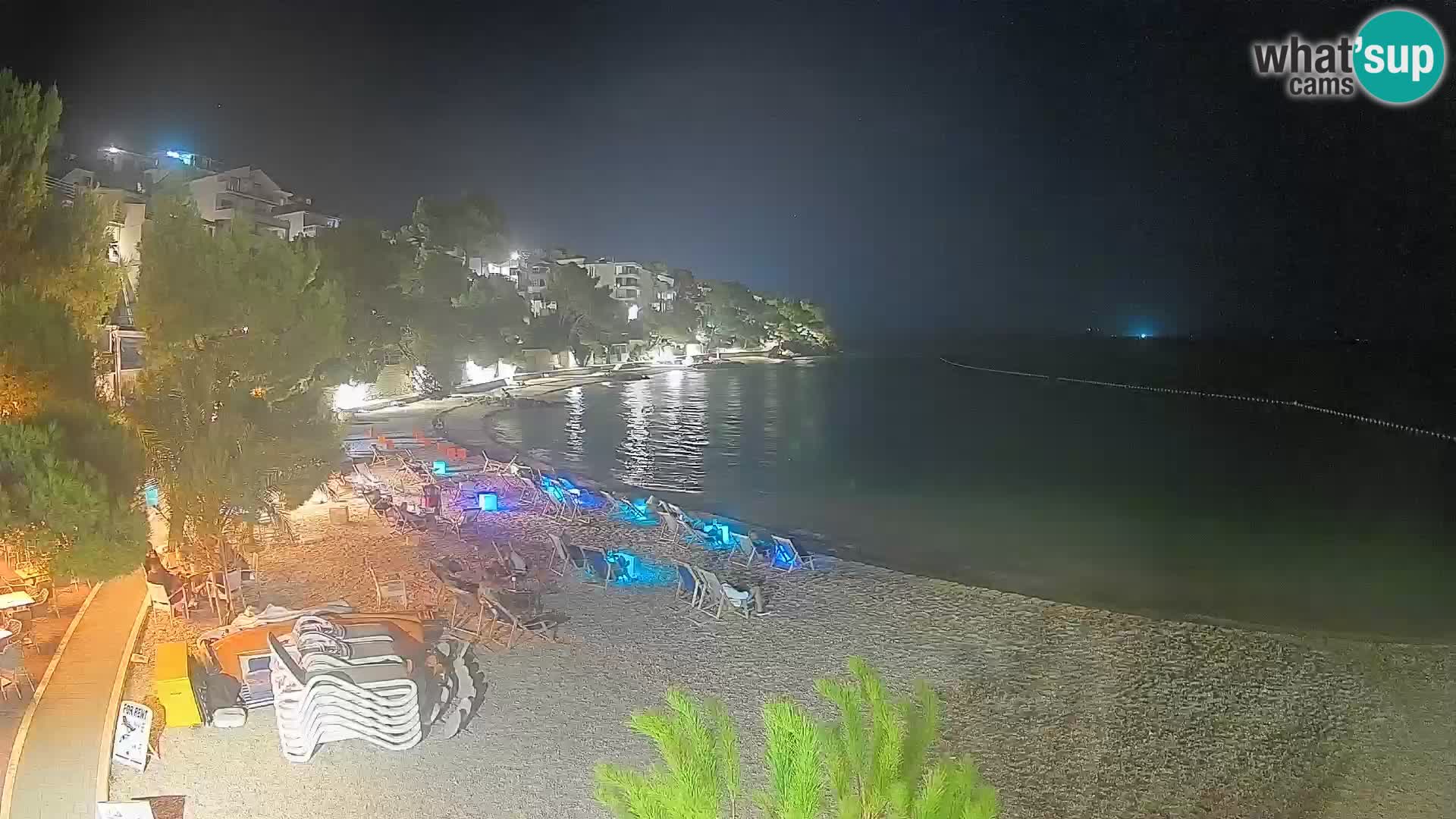 Webcam Playa Lučica Brela – Vista en directo de la costa adriática