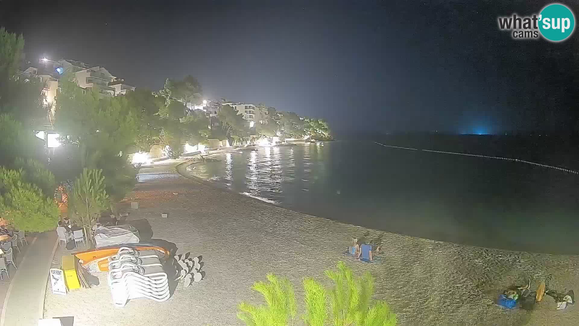 Webcam Playa Lučica Brela – Vista en directo de la costa adriática