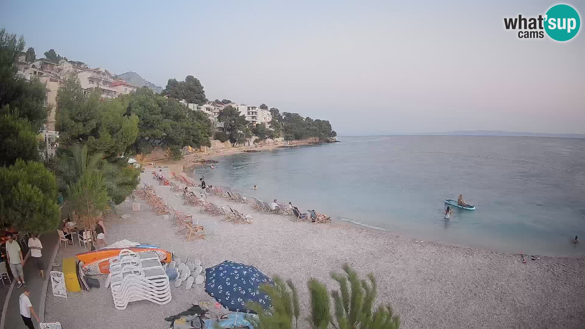 Webcam Lučica Beach Brela – Live View from the Adriatic Coast