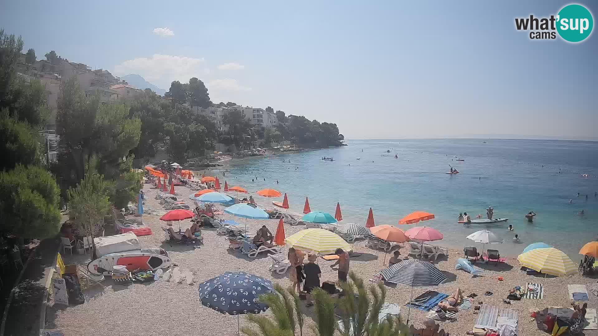 Webcam Lučica Beach Brela – Live View from the Adriatic Coast