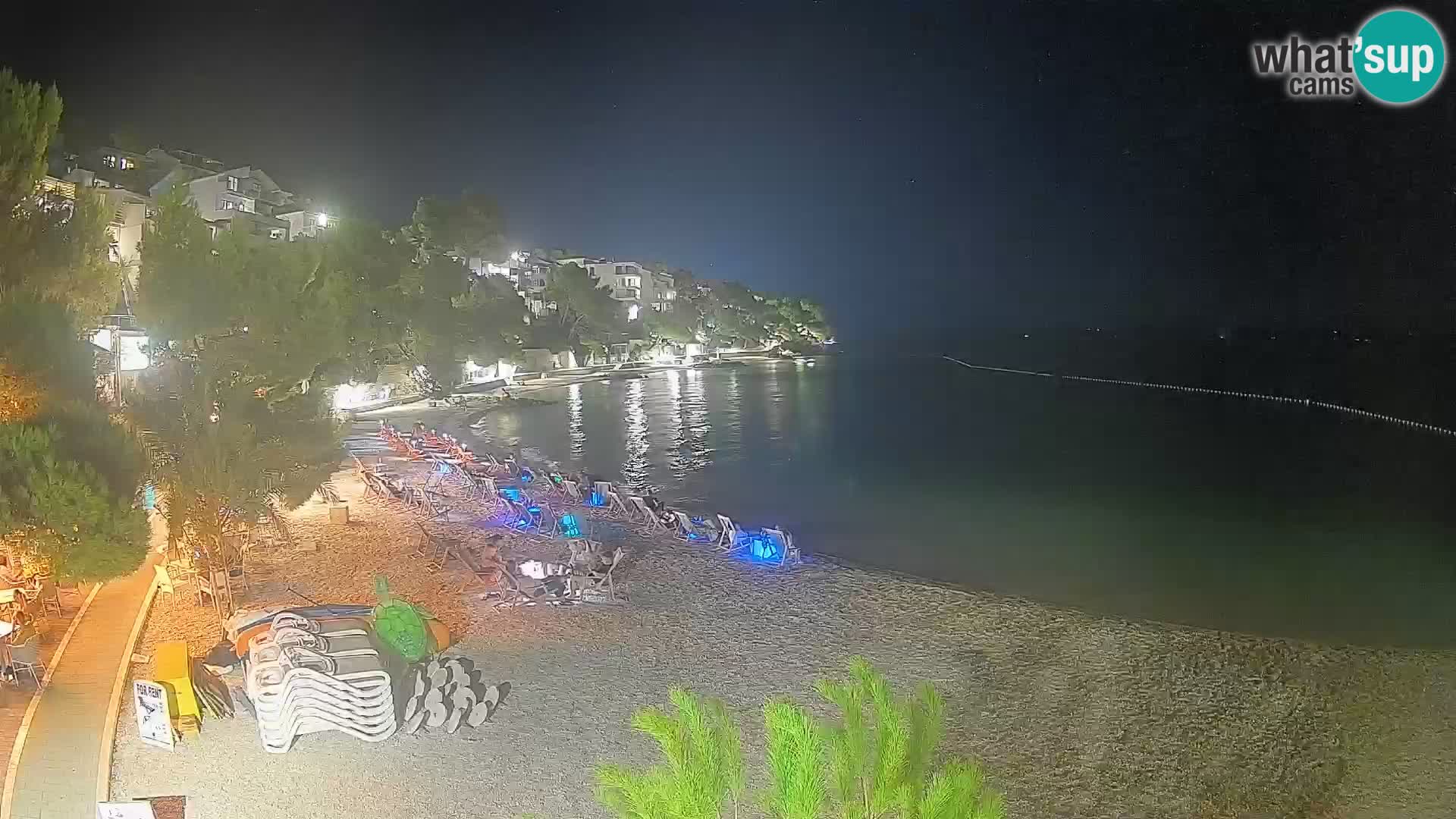 Webcam Lučica Beach Brela – Live View from the Adriatic Coast