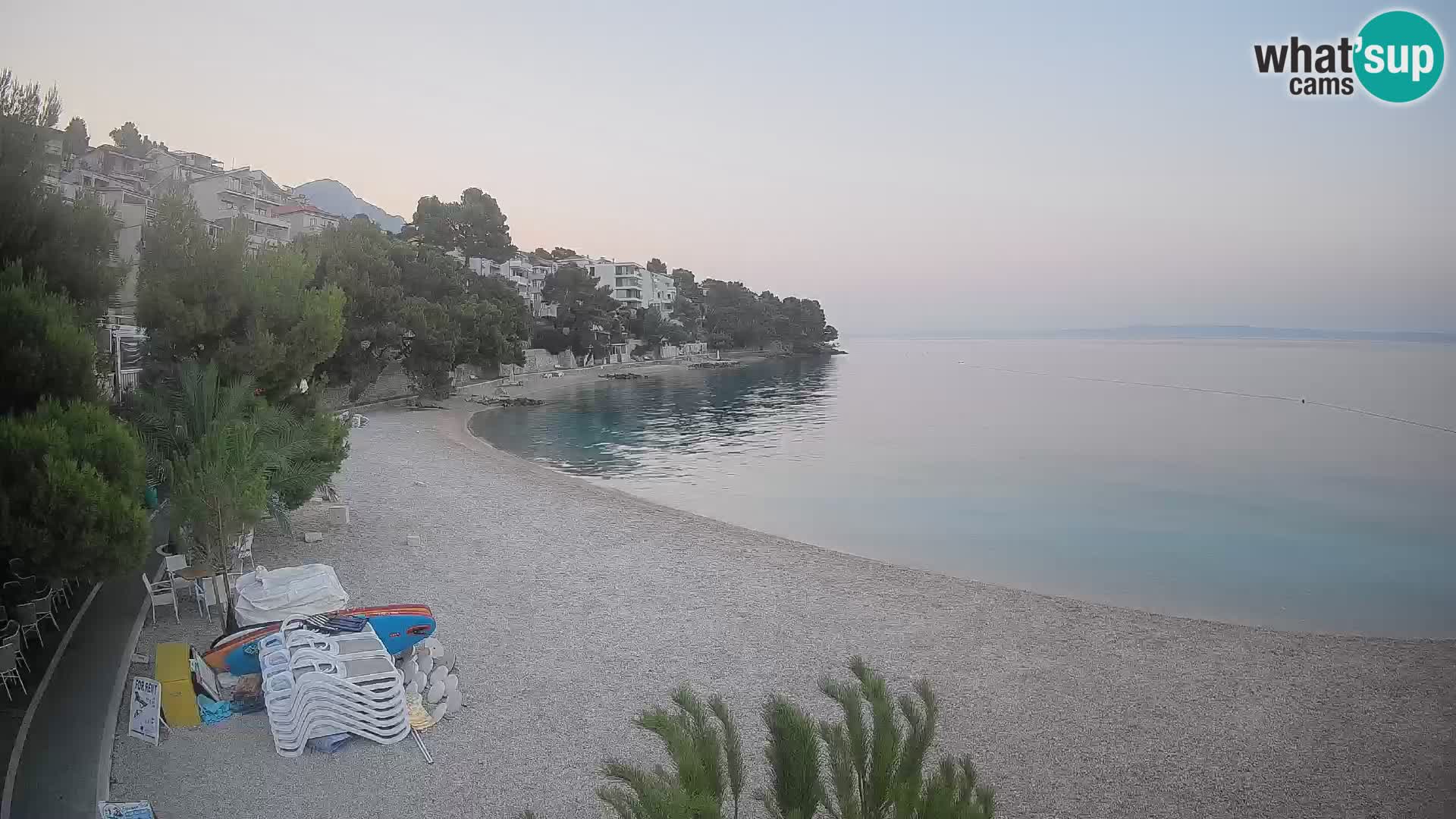 Webcam Lučica Beach Brela – Live View from the Adriatic Coast