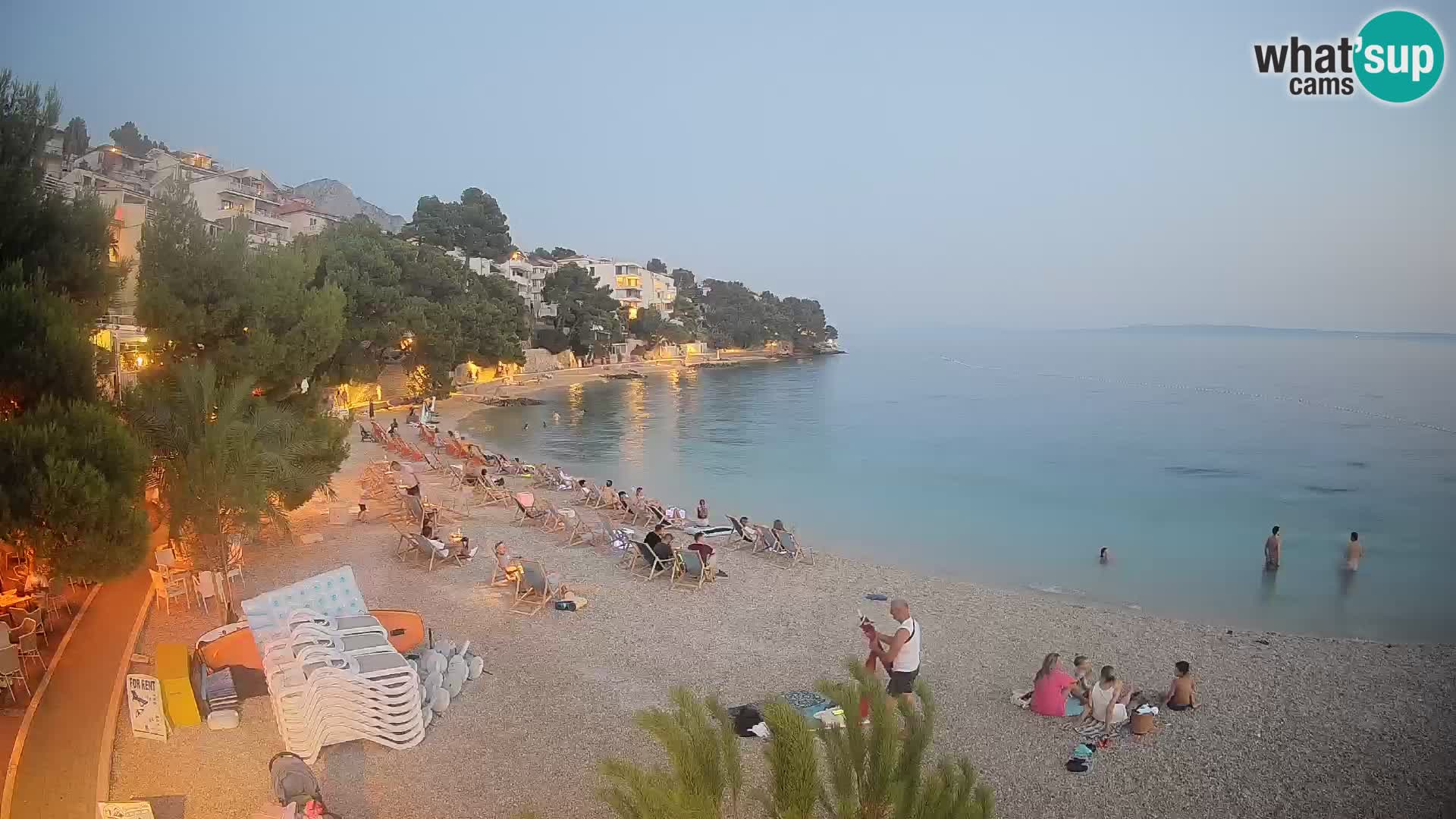 Webcam Lučica Beach Brela – Live View from the Adriatic Coast
