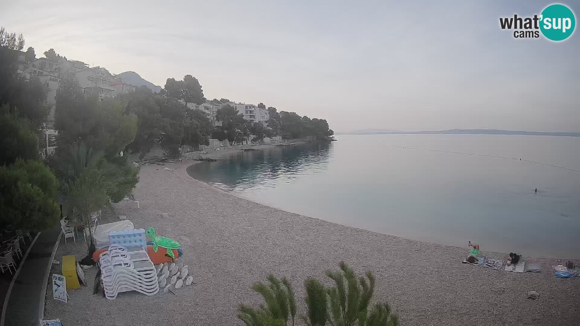 Webcam Lučica Beach Brela – Live View from the Adriatic Coast