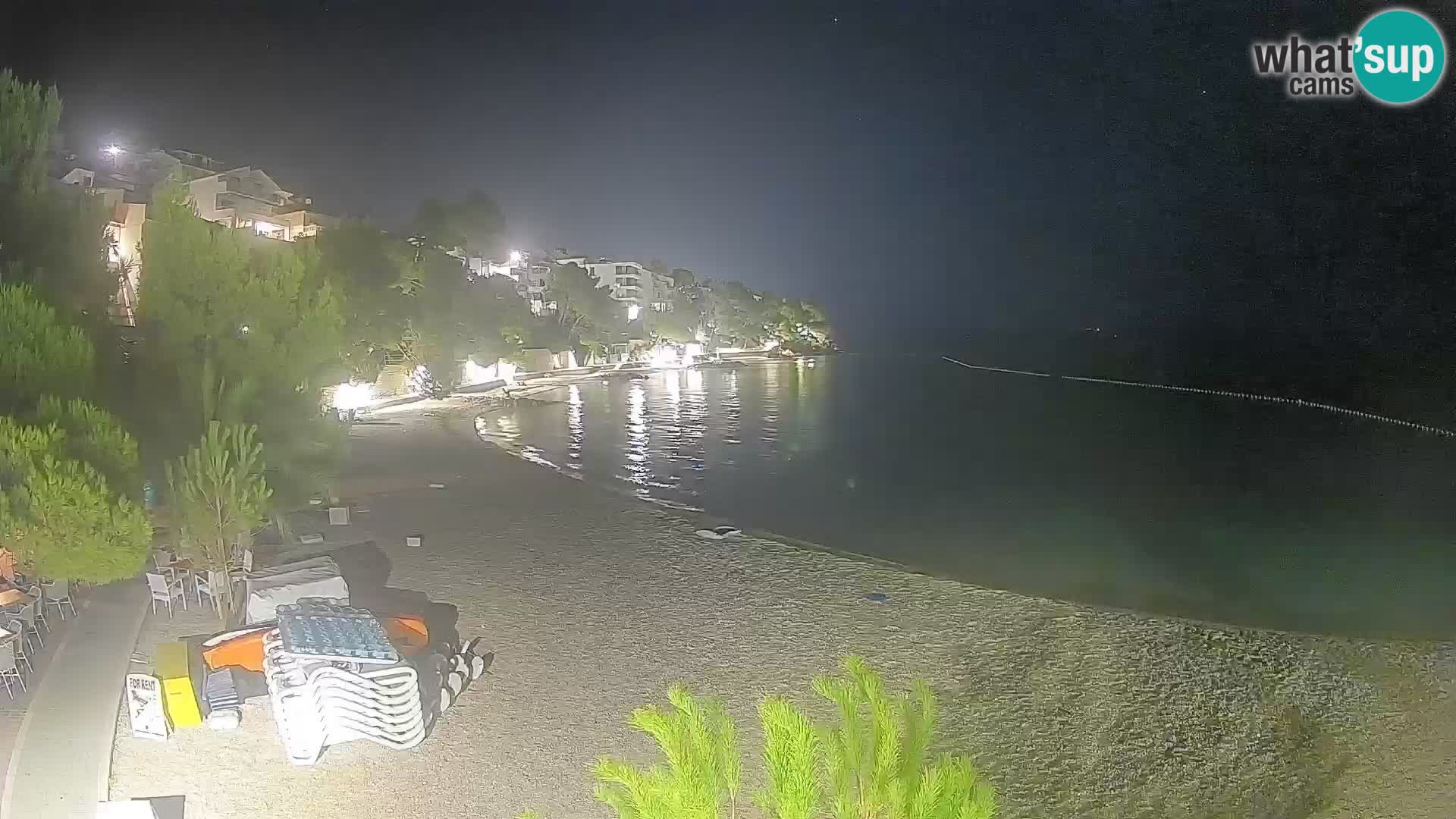 Webcam Lučica Beach Brela – Live View from the Adriatic Coast