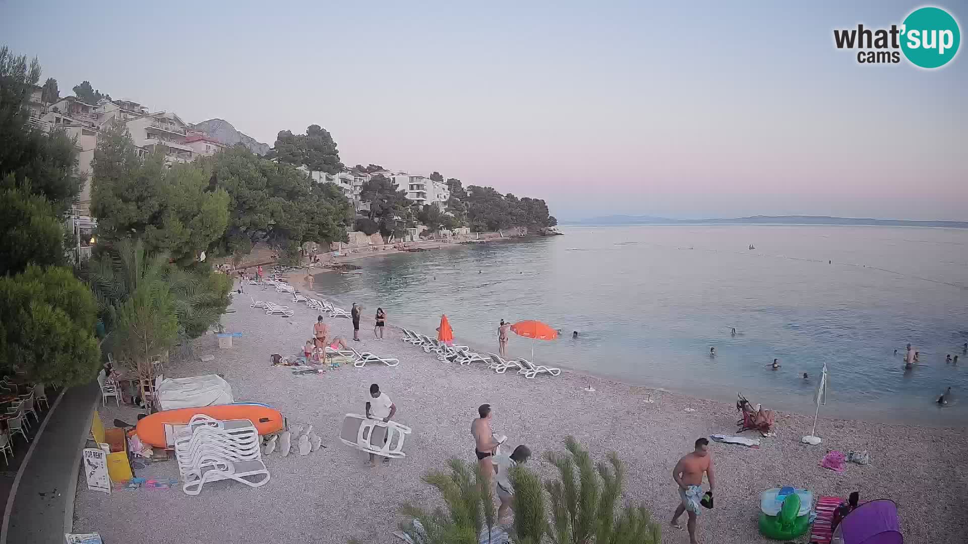 Webcam Lučica Beach Brela – Live View from the Adriatic Coast
