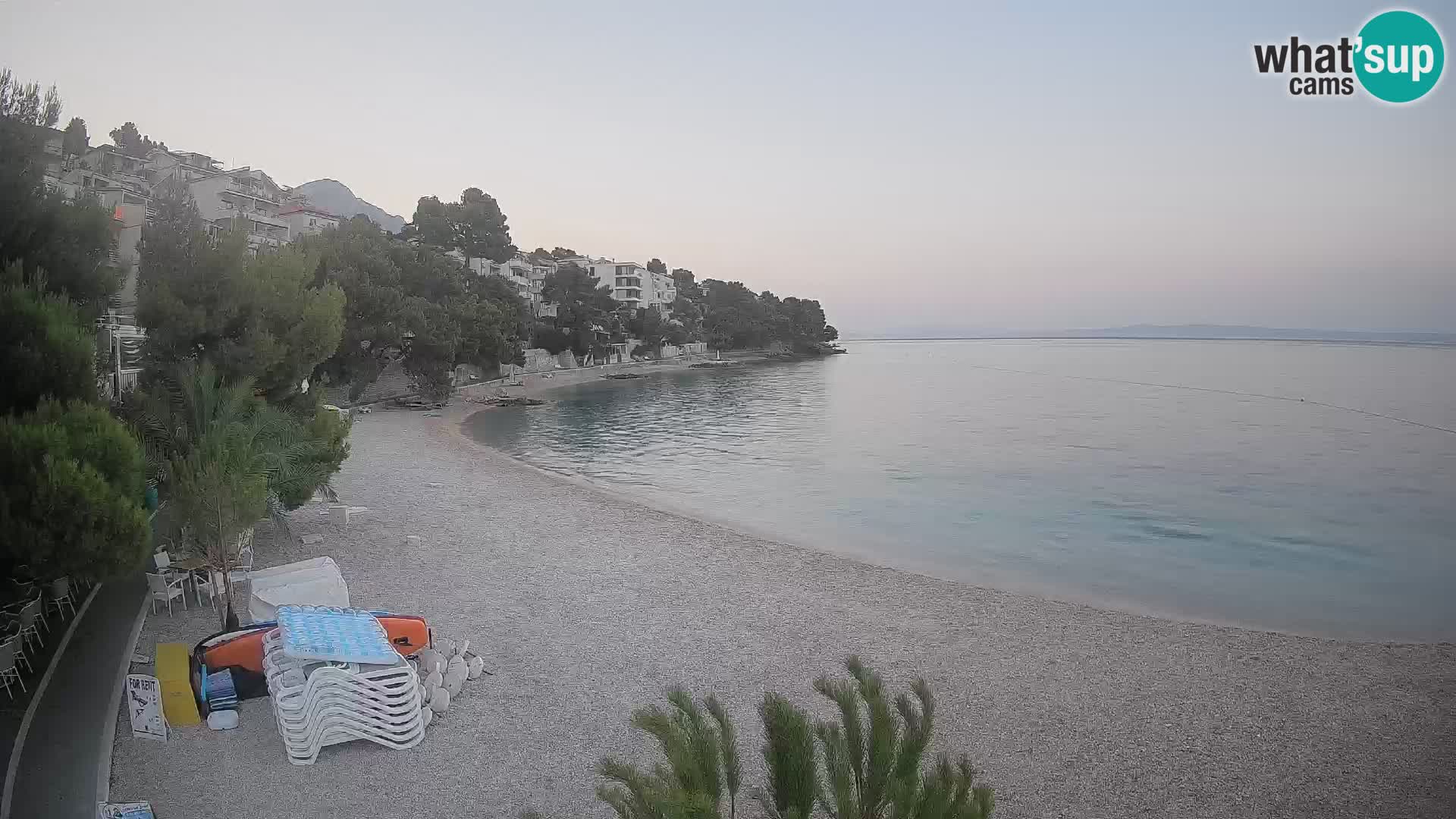 Webcam Lučica Beach Brela – Live View from the Adriatic Coast