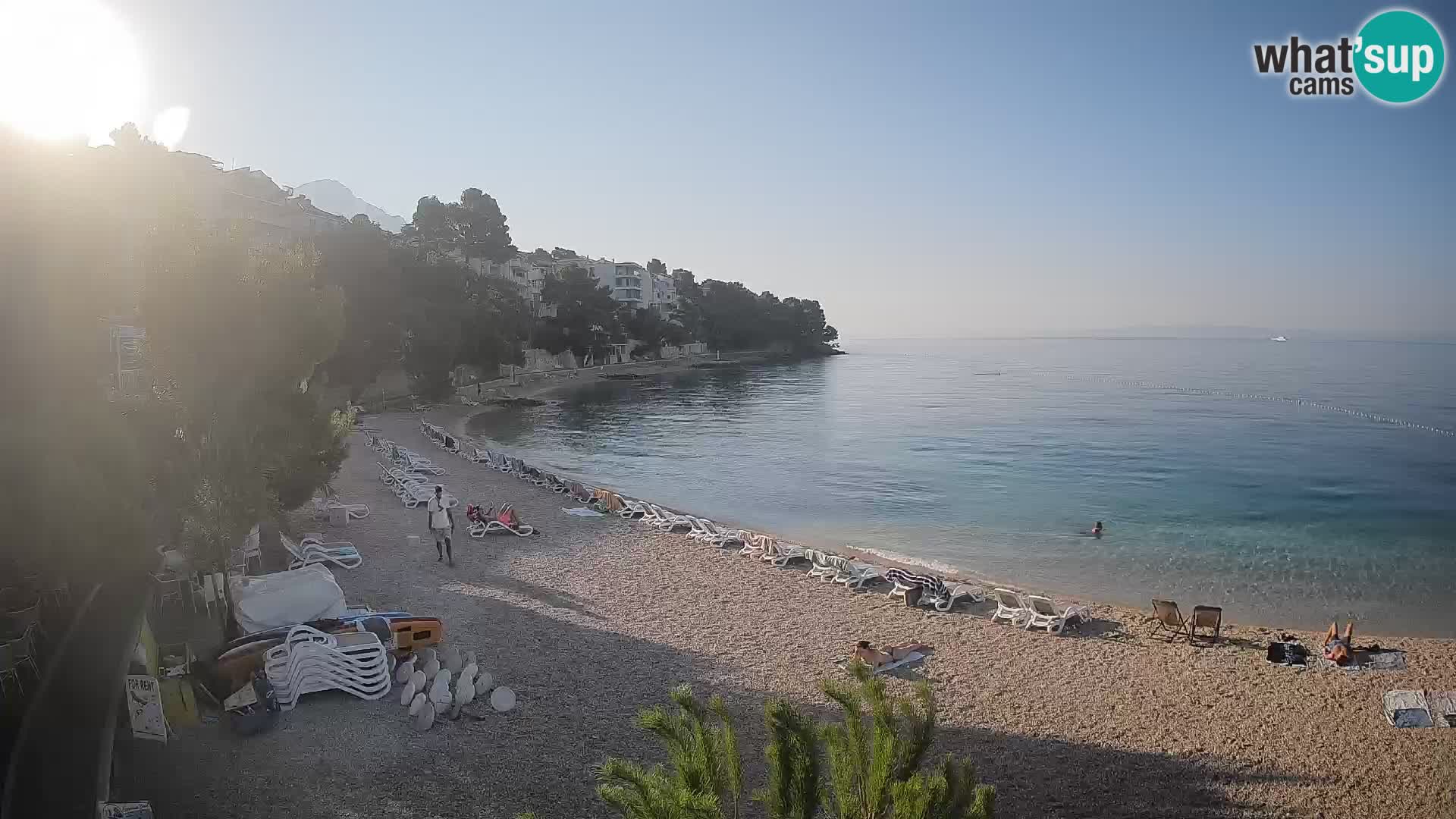 Webcam Lučica Beach Brela – Live View from the Adriatic Coast