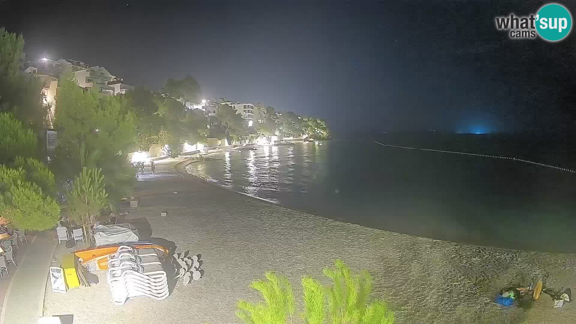 Webcam Lučica Beach Brela – Live View from the Adriatic Coast