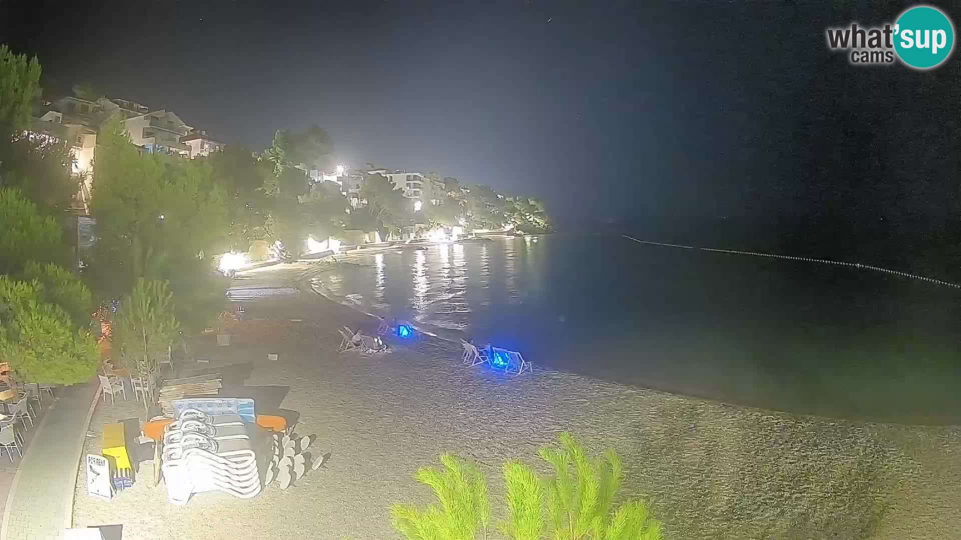 Webcam Playa Lučica Brela – Vista en directo de la costa adriática
