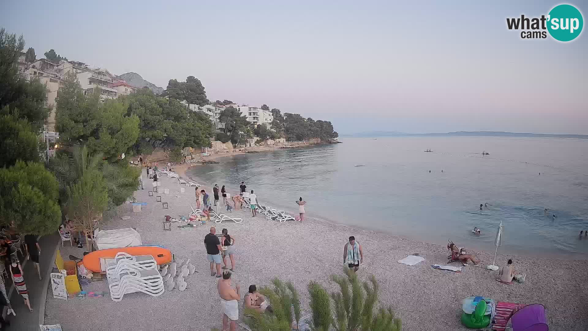 Webcam Lučica Beach Brela – Live View from the Adriatic Coast