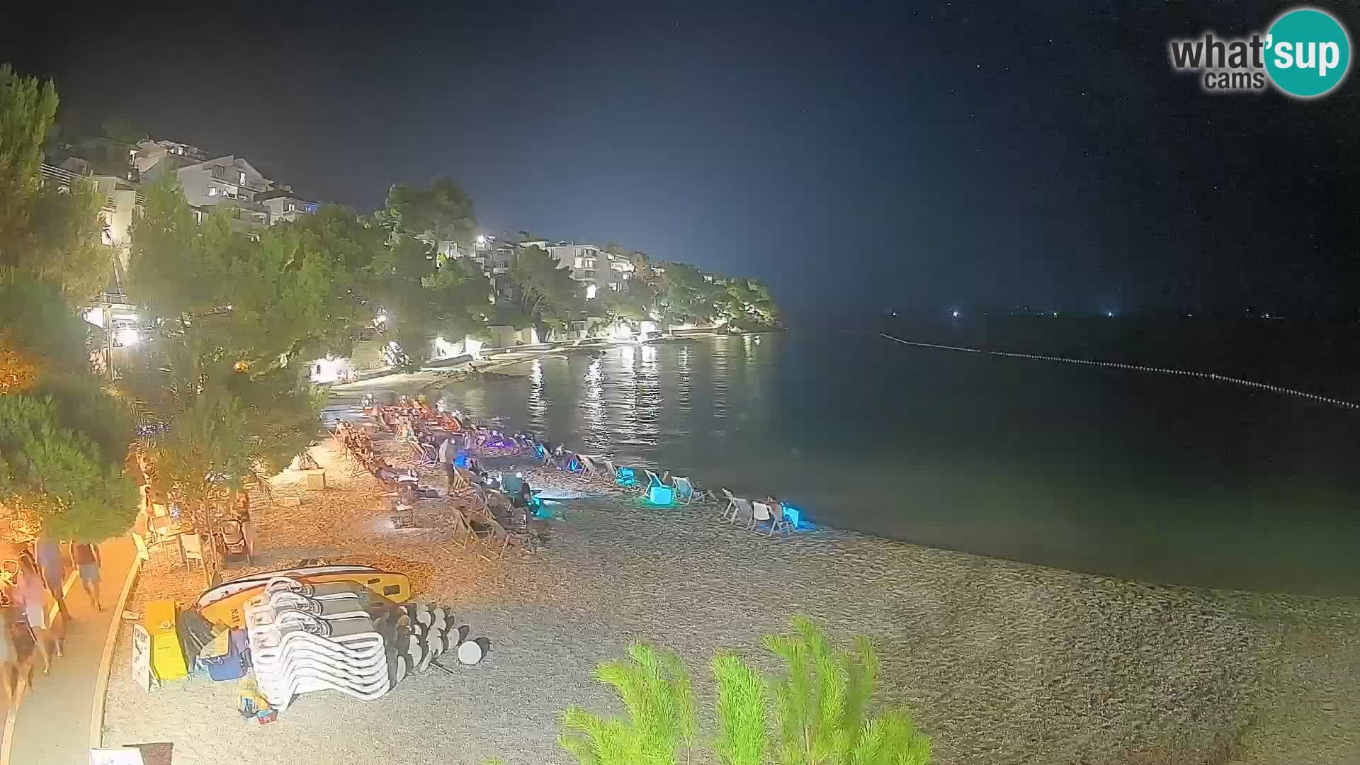 Webcam Lučica Beach Brela – Live View from the Adriatic Coast
