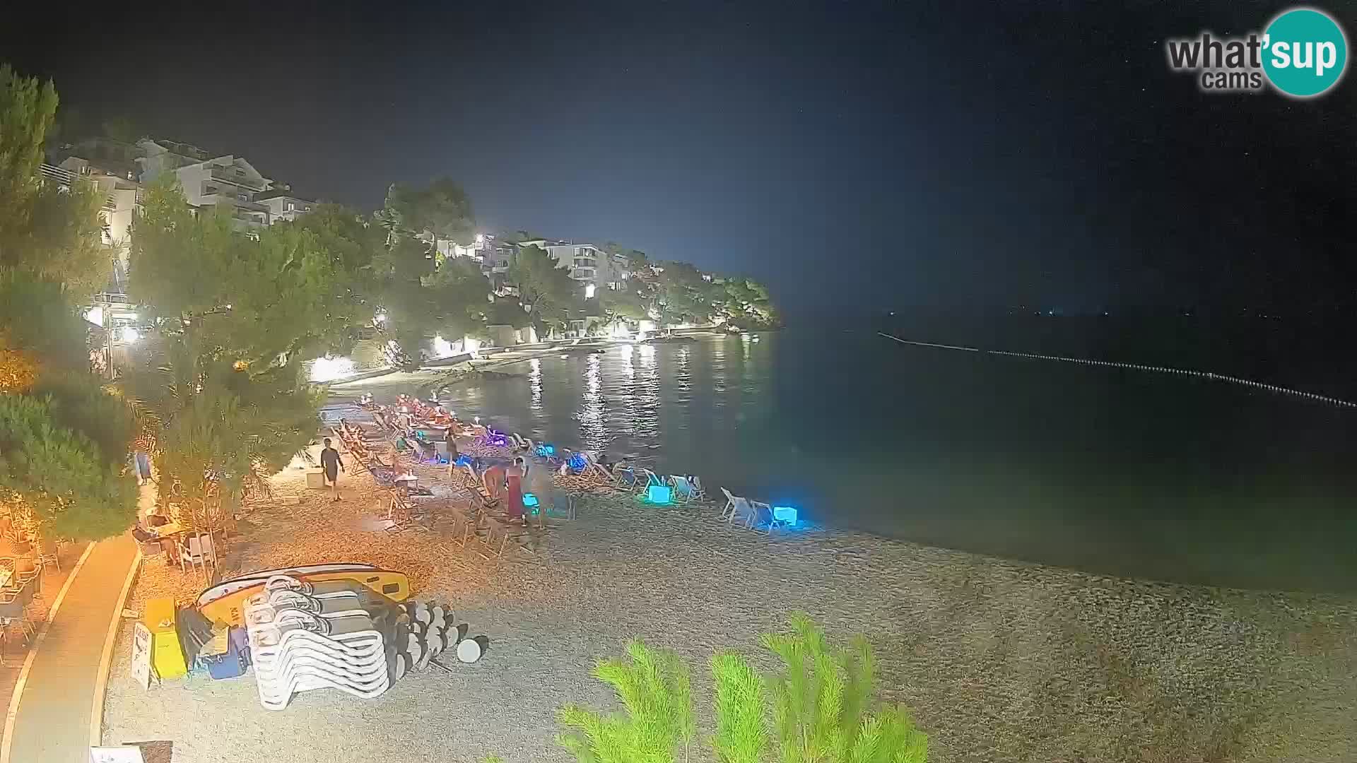 Webcam Lučica Beach Brela – Live View from the Adriatic Coast