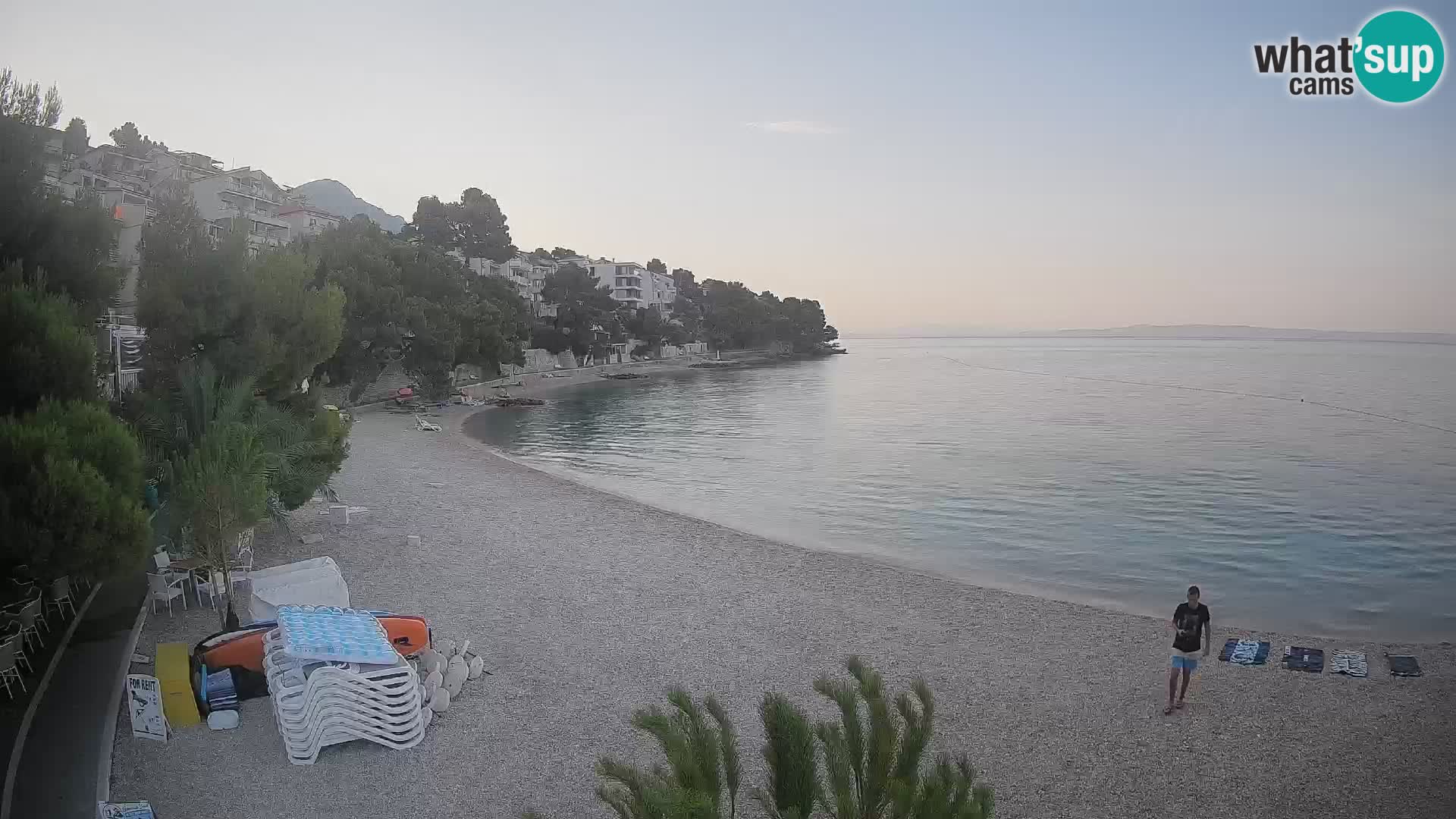 Webcam Lučica Beach Brela – Live View from the Adriatic Coast