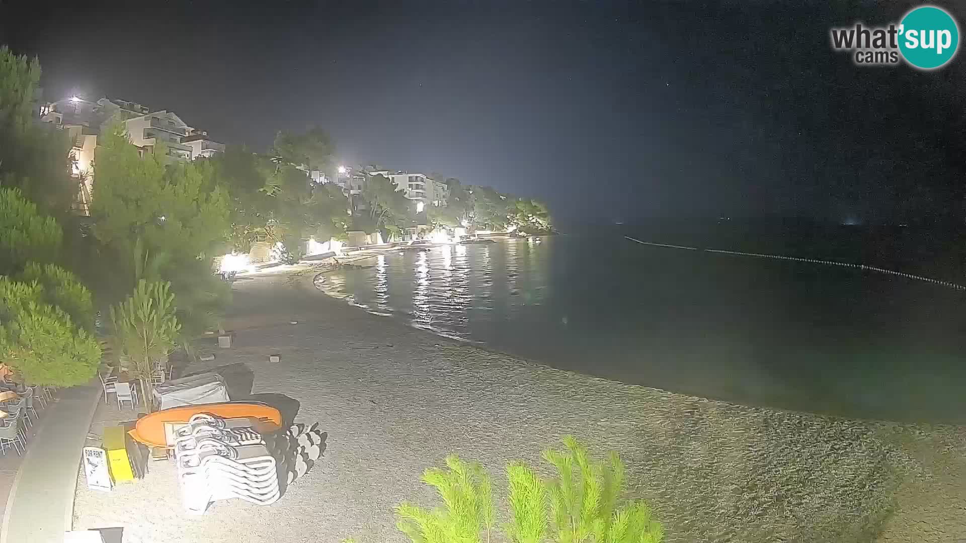 Webcam Lučica Beach Brela – Live View from the Adriatic Coast