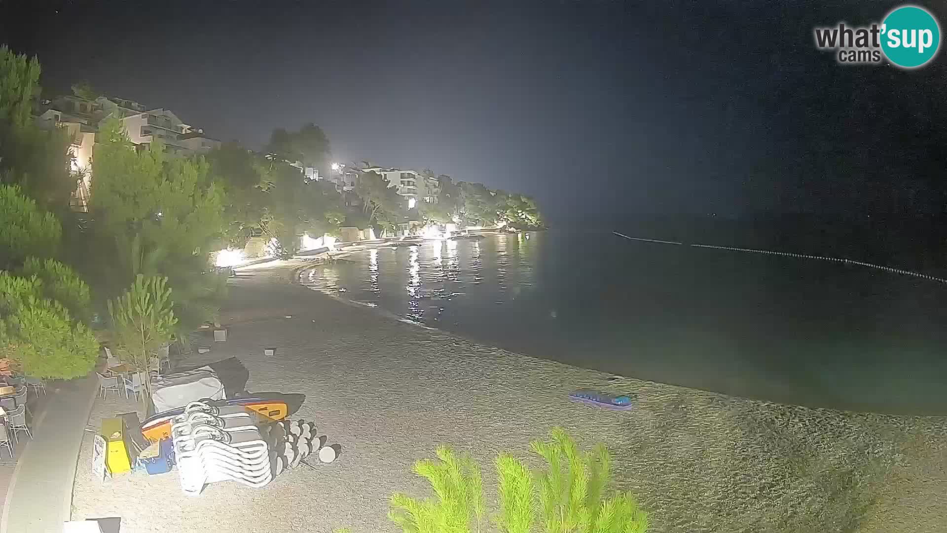 Webcam Lučica Beach Brela – Live View from the Adriatic Coast