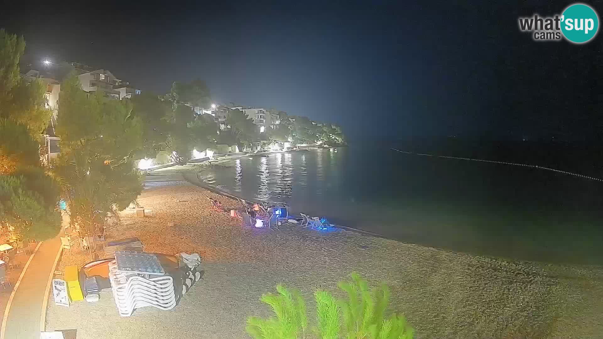 Webcam Lučica Beach Brela – Live View from the Adriatic Coast