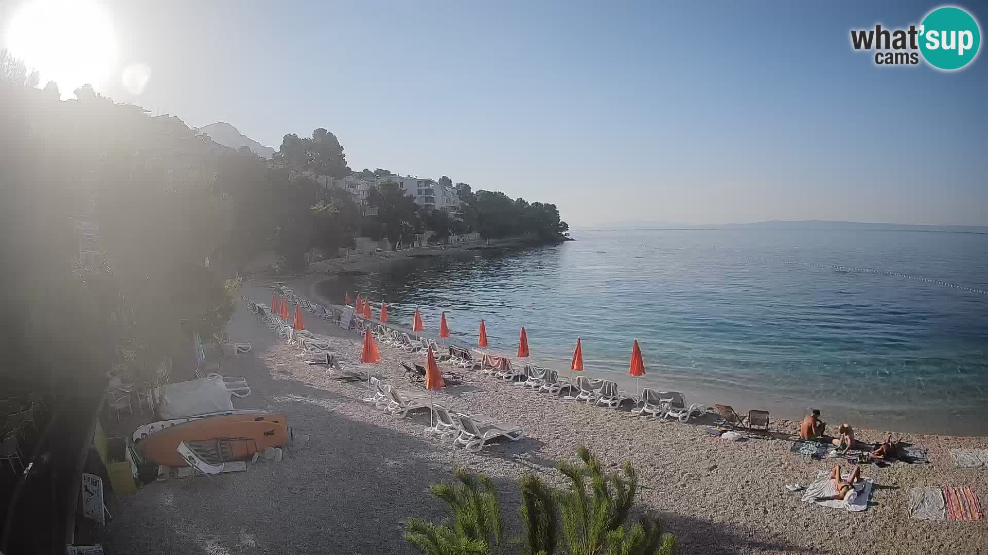 Webcam Lučica Beach Brela – Live View from the Adriatic Coast